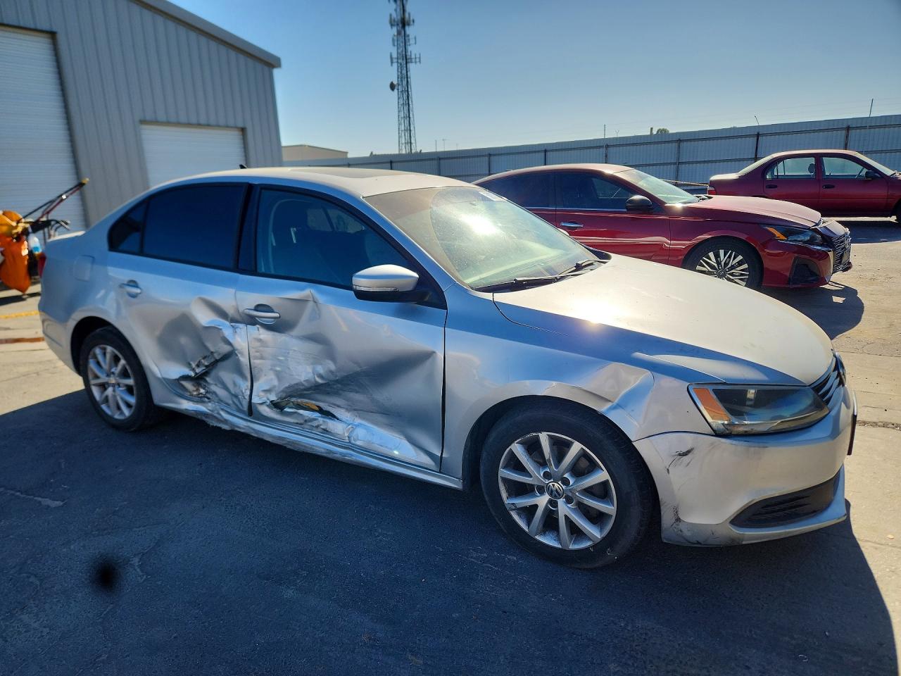 2012 Volkswagen Jetta Se Silver vin: 3VWDP7AJ9CM419248