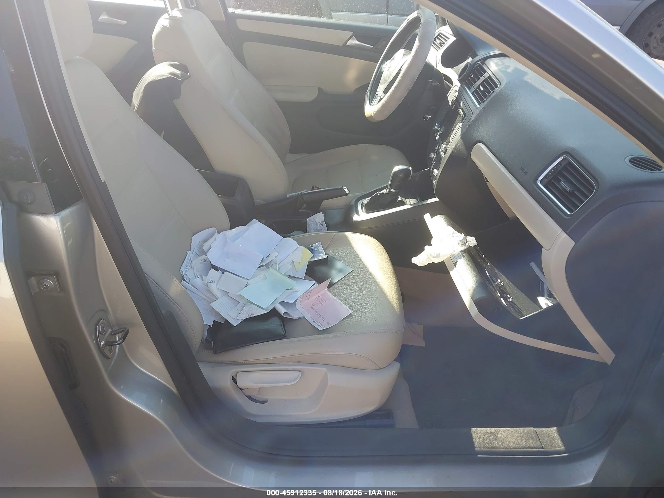 2012 Volkswagen Jetta 2.5l Se Gold vin: 3VWDP7AJ9CM453321