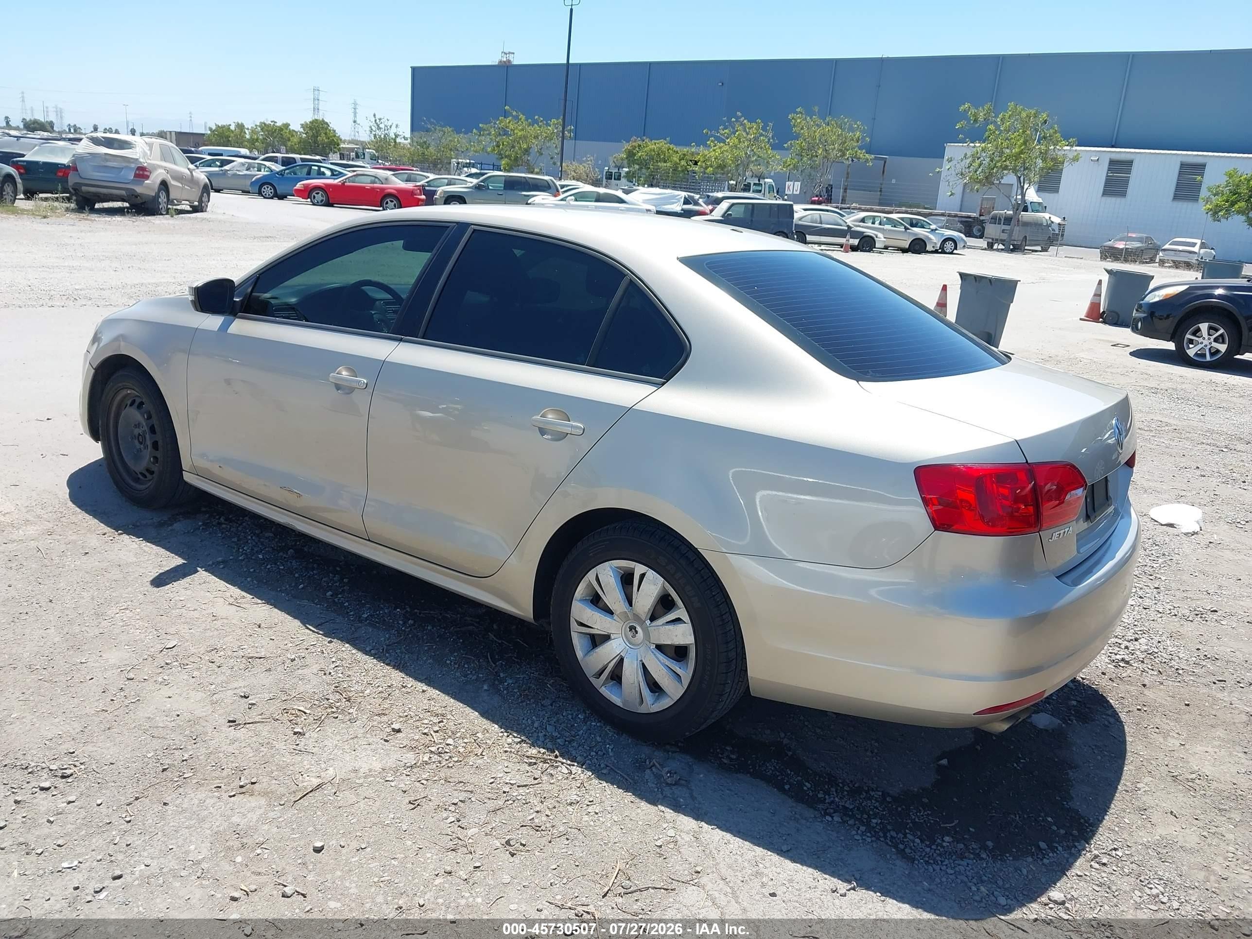 2012 Volkswagen Jetta 2.5l Se Gold vin: 3VWDP7AJ9CM463444
