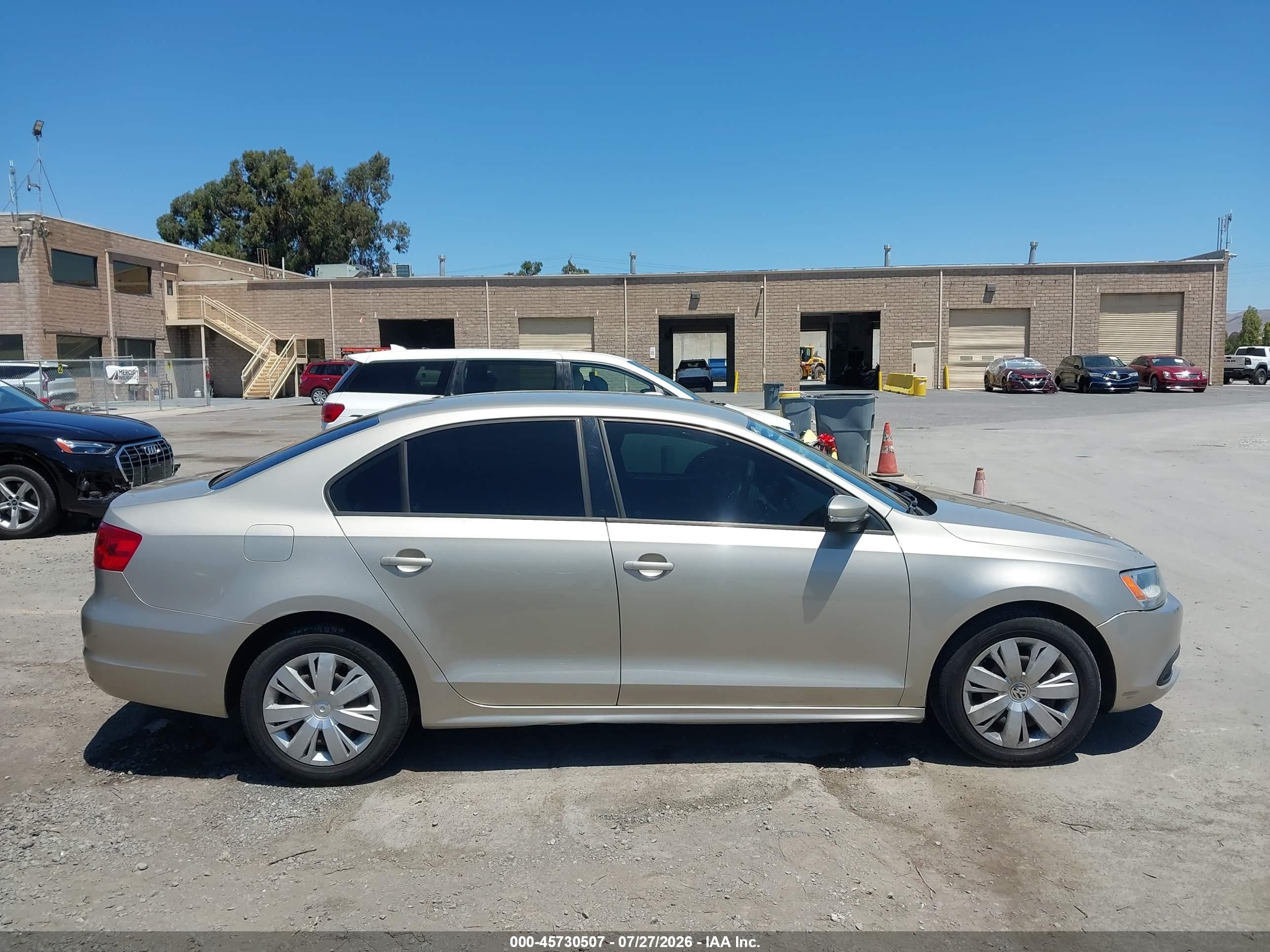2012 Volkswagen Jetta 2.5l Se Gold vin: 3VWDP7AJ9CM463444