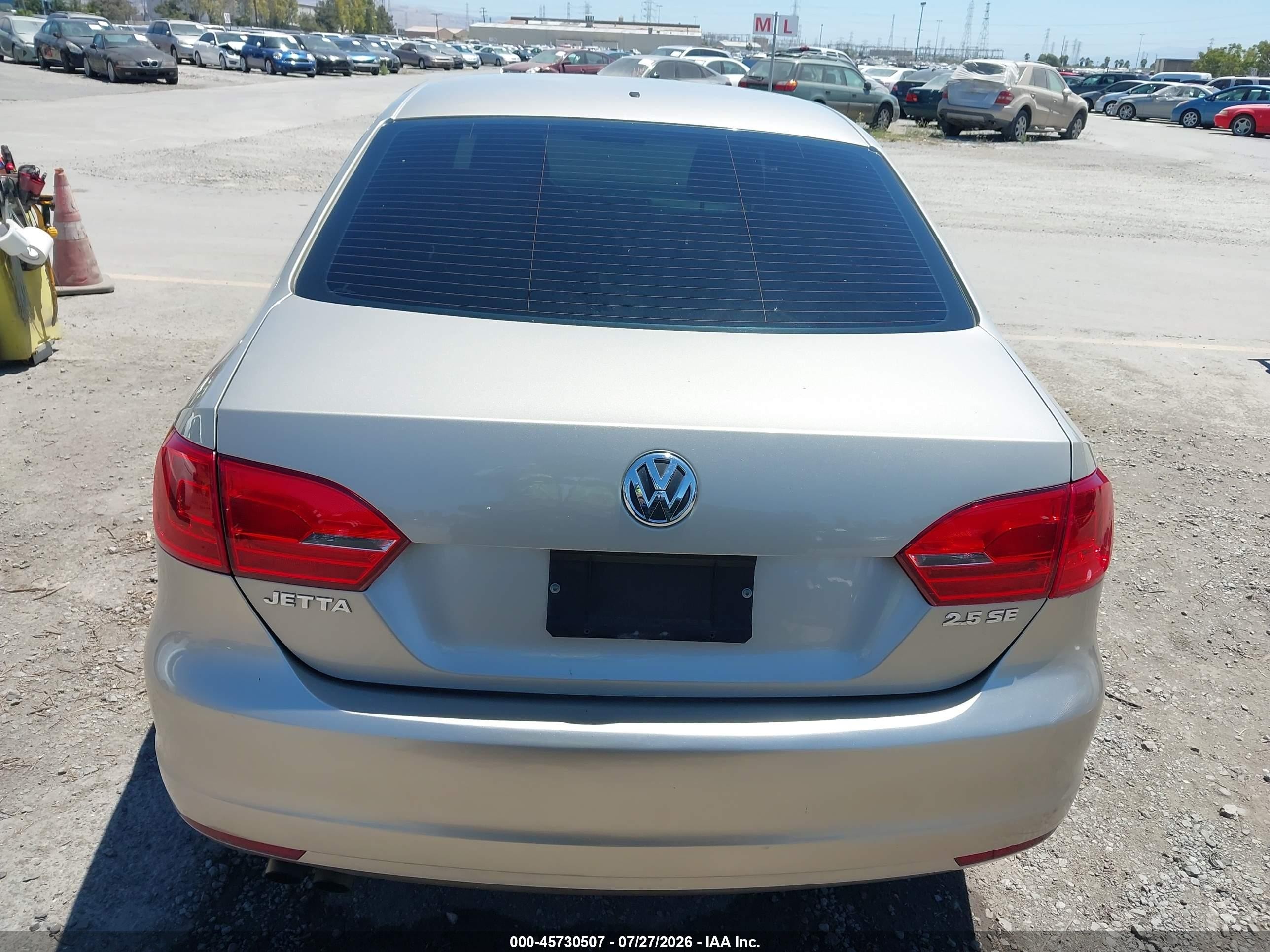 2012 Volkswagen Jetta 2.5l Se Gold vin: 3VWDP7AJ9CM463444