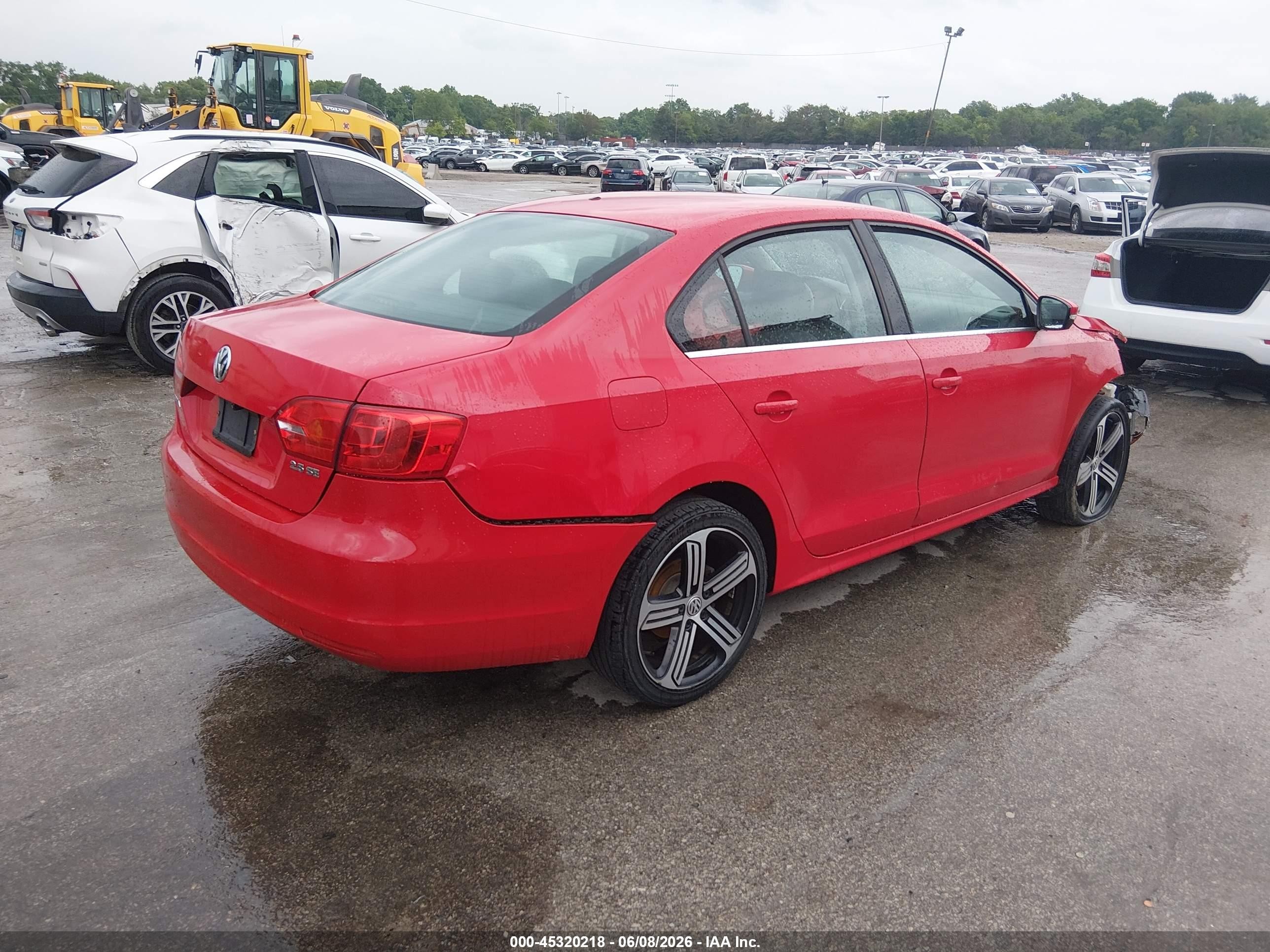 2013 Volkswagen Jetta 2.5l Se Red vin: 3VWDP7AJ9DM218130