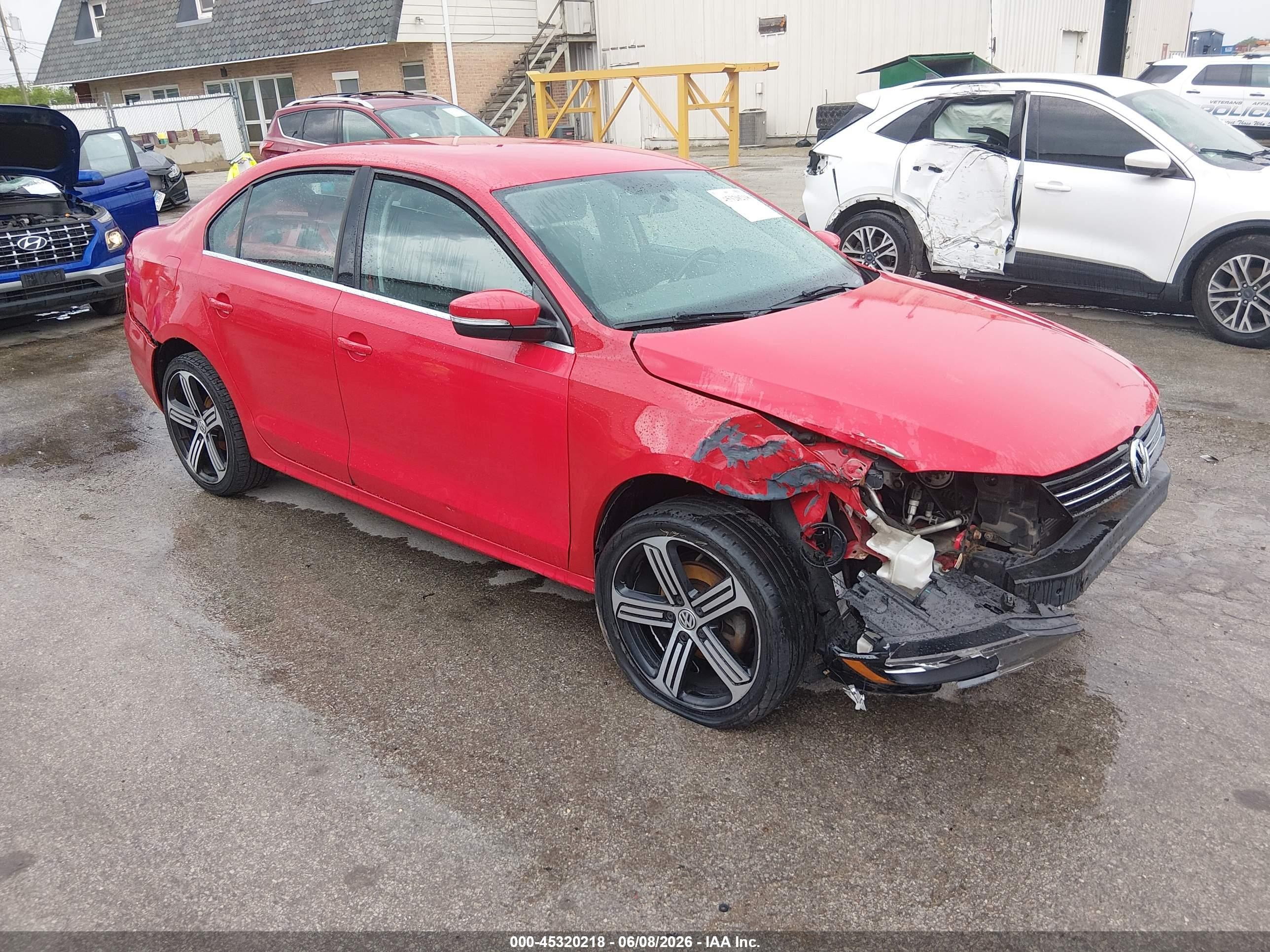 2013 Volkswagen Jetta 2.5l Se Red vin: 3VWDP7AJ9DM218130