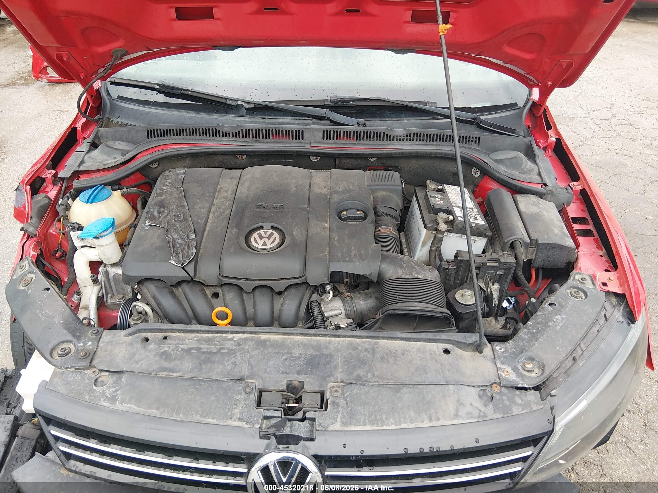 2013 Volkswagen Jetta 2.5l Se Red vin: 3VWDP7AJ9DM218130
