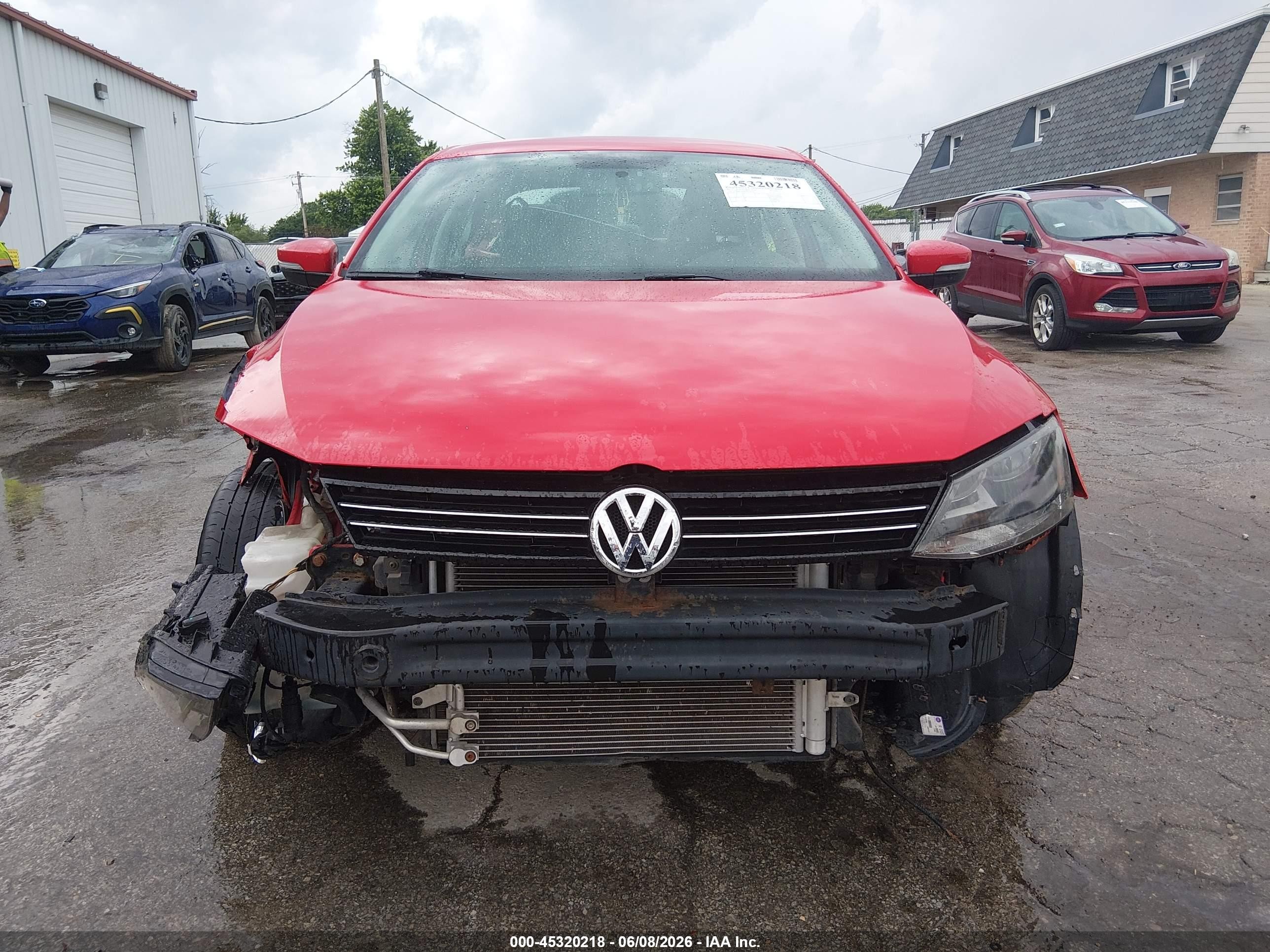 2013 Volkswagen Jetta 2.5l Se Red vin: 3VWDP7AJ9DM218130
