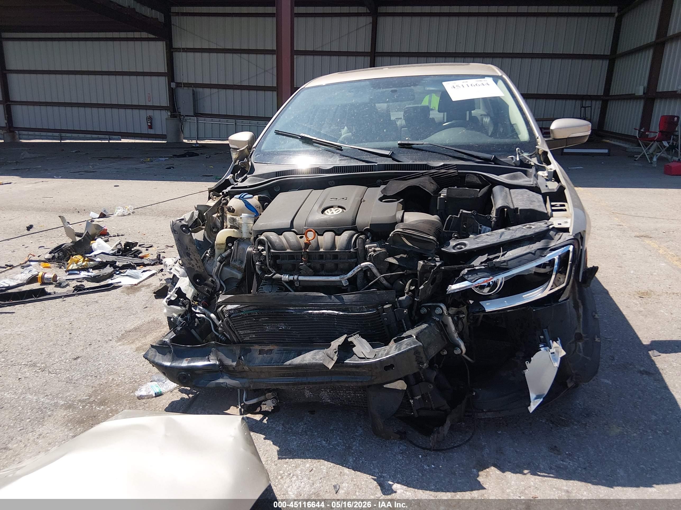 2013 Volkswagen Jetta 2.5l Se Gold vin: 3VWDP7AJ9DM234862