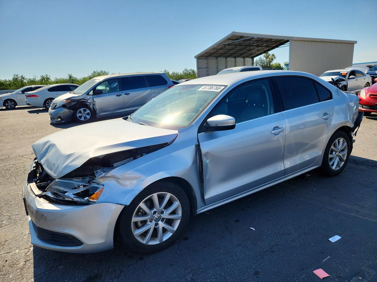 2013 Volkswagen Jetta Se Silver vin: 3VWDP7AJ9DM252214