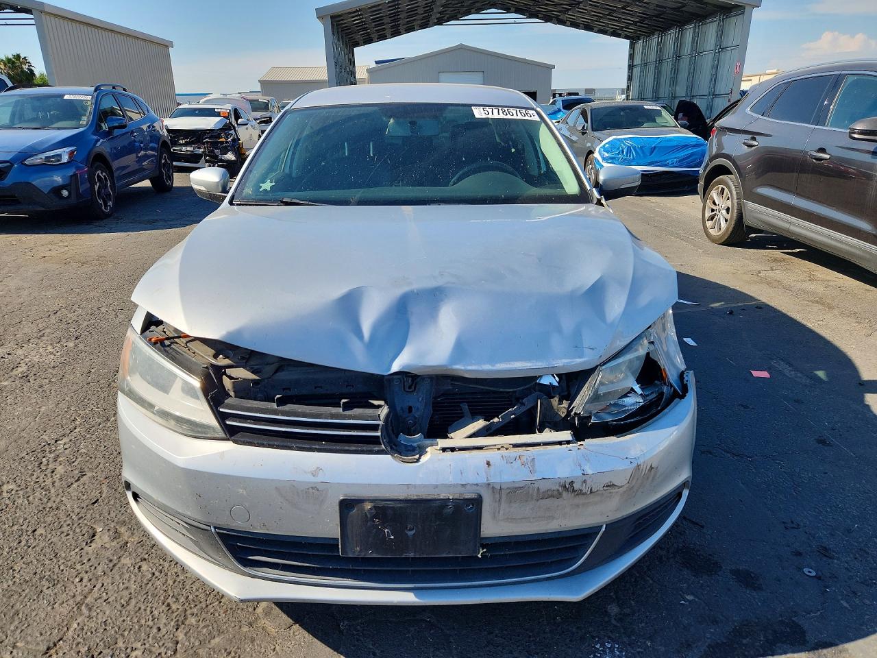 2013 Volkswagen Jetta Se Silver vin: 3VWDP7AJ9DM252214