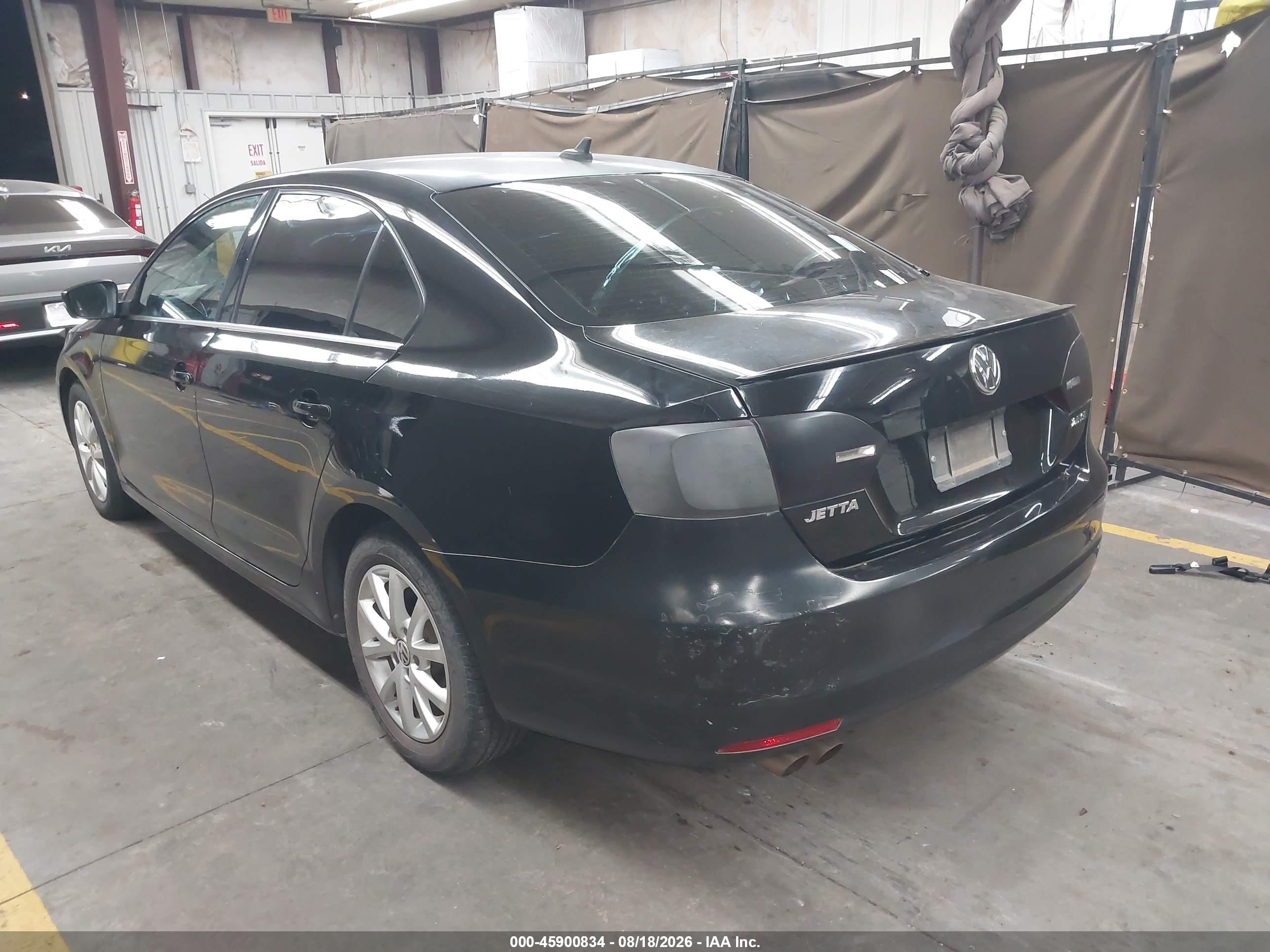 2013 Volkswagen Jetta 2.5l Se Black vin: 3VWDP7AJ9DM285777