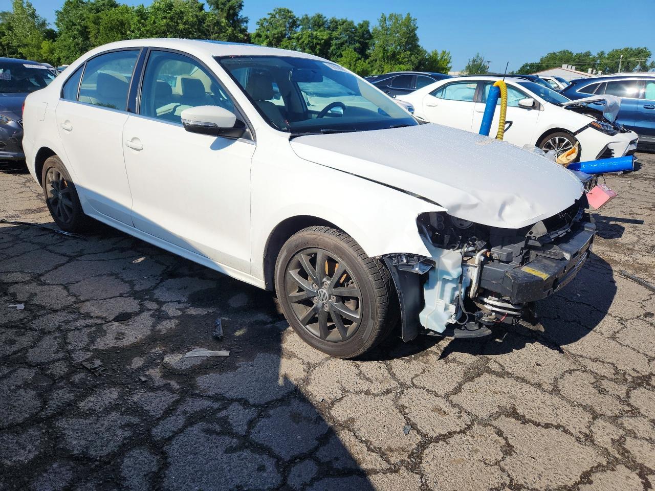 2013 Volkswagen Jetta Se White vin: 3VWDP7AJ9DM359103