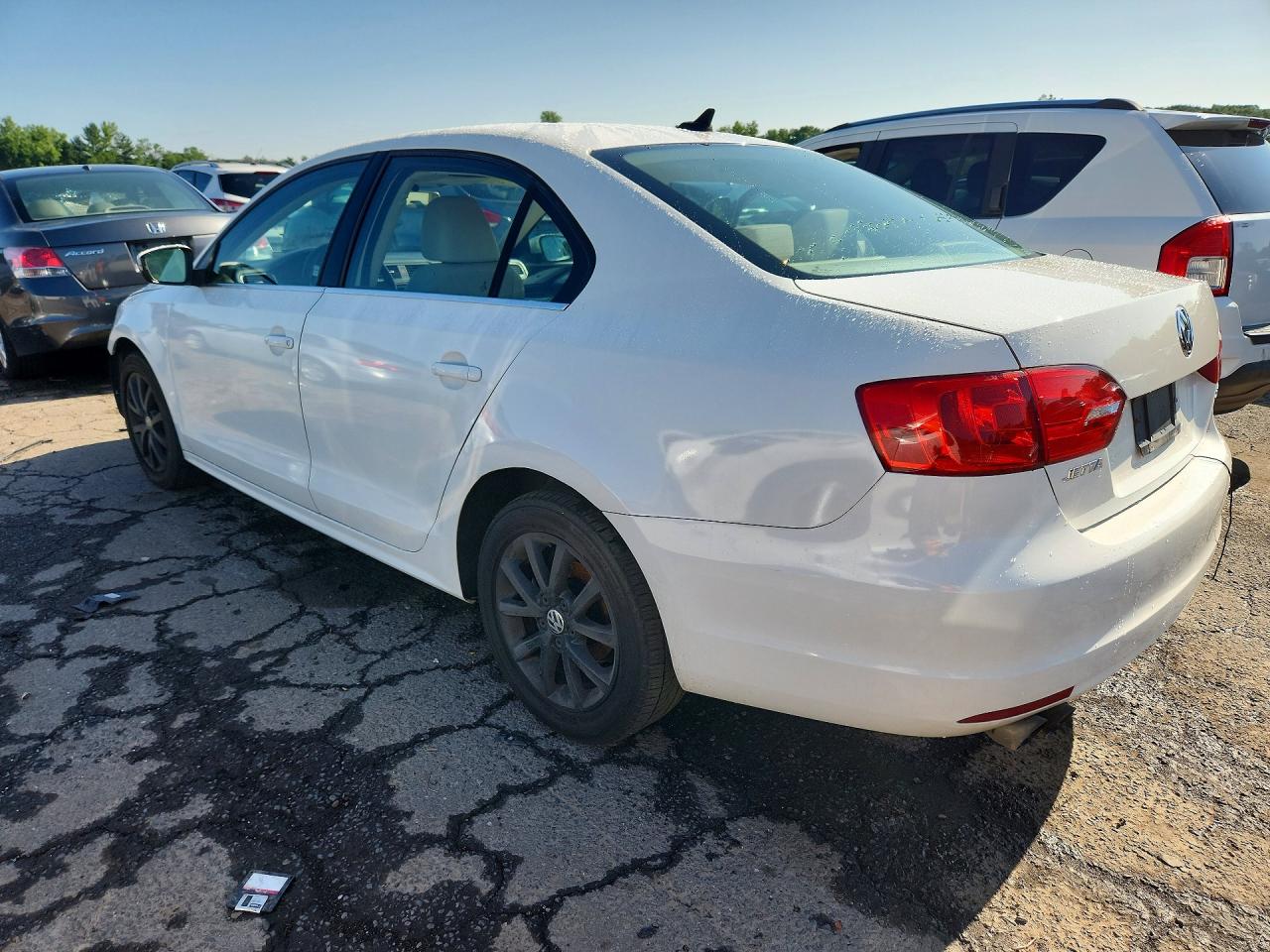 2013 Volkswagen Jetta Se White vin: 3VWDP7AJ9DM359103