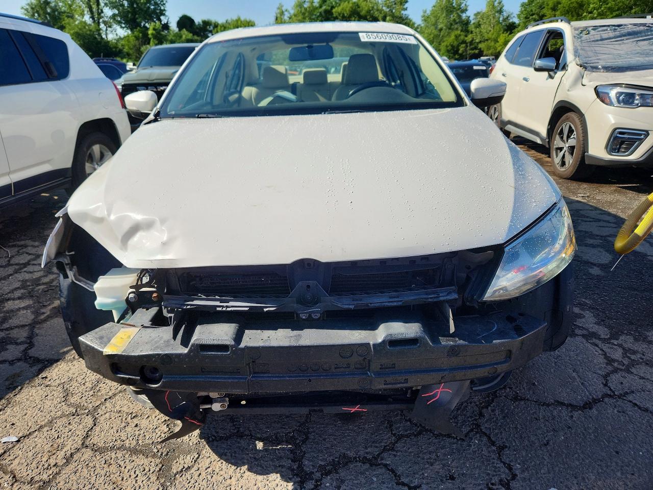 2013 Volkswagen Jetta Se White vin: 3VWDP7AJ9DM359103