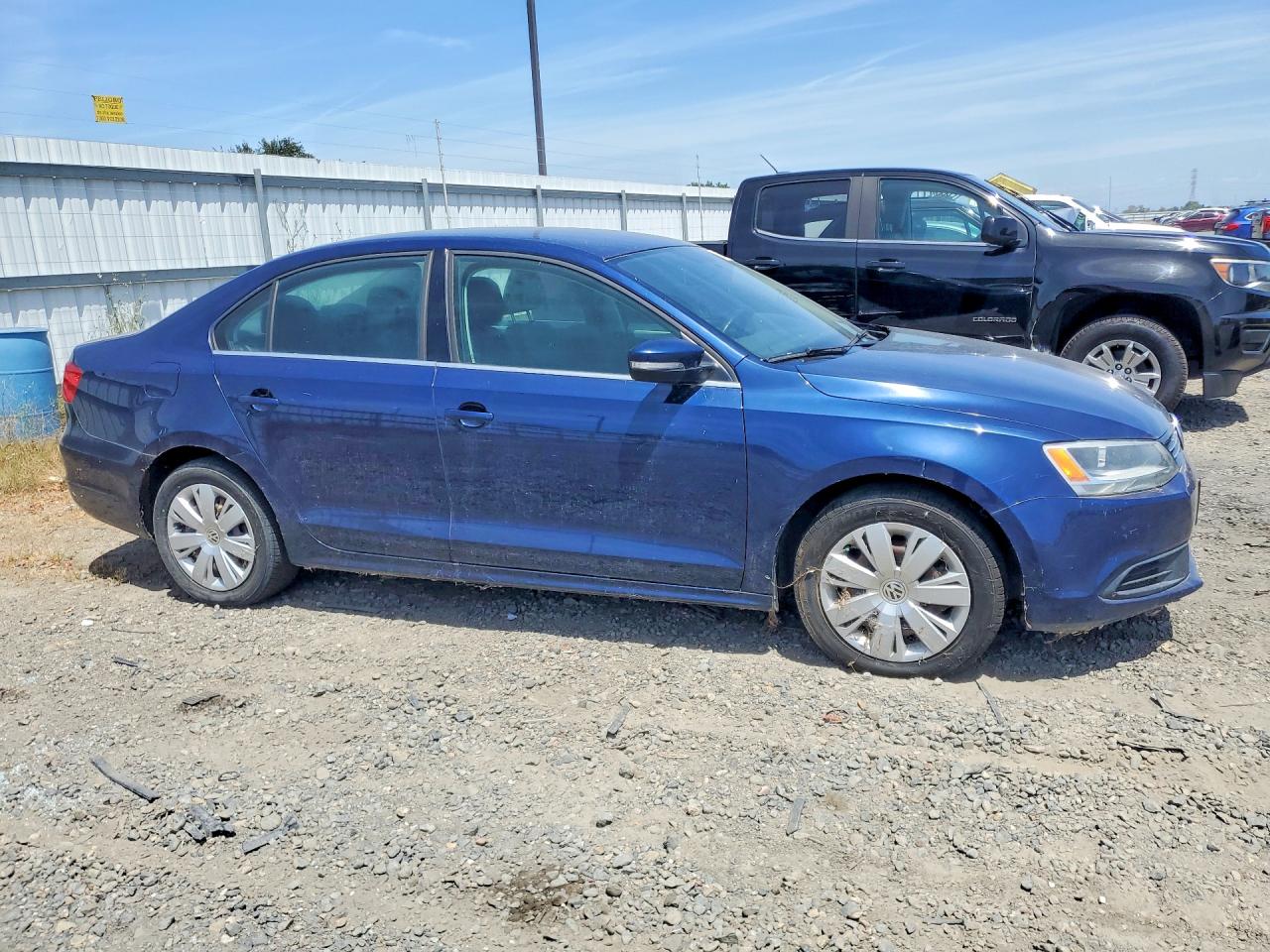 2013 Volkswagen Jetta Se Blue vin: 3VWDP7AJ9DM408347