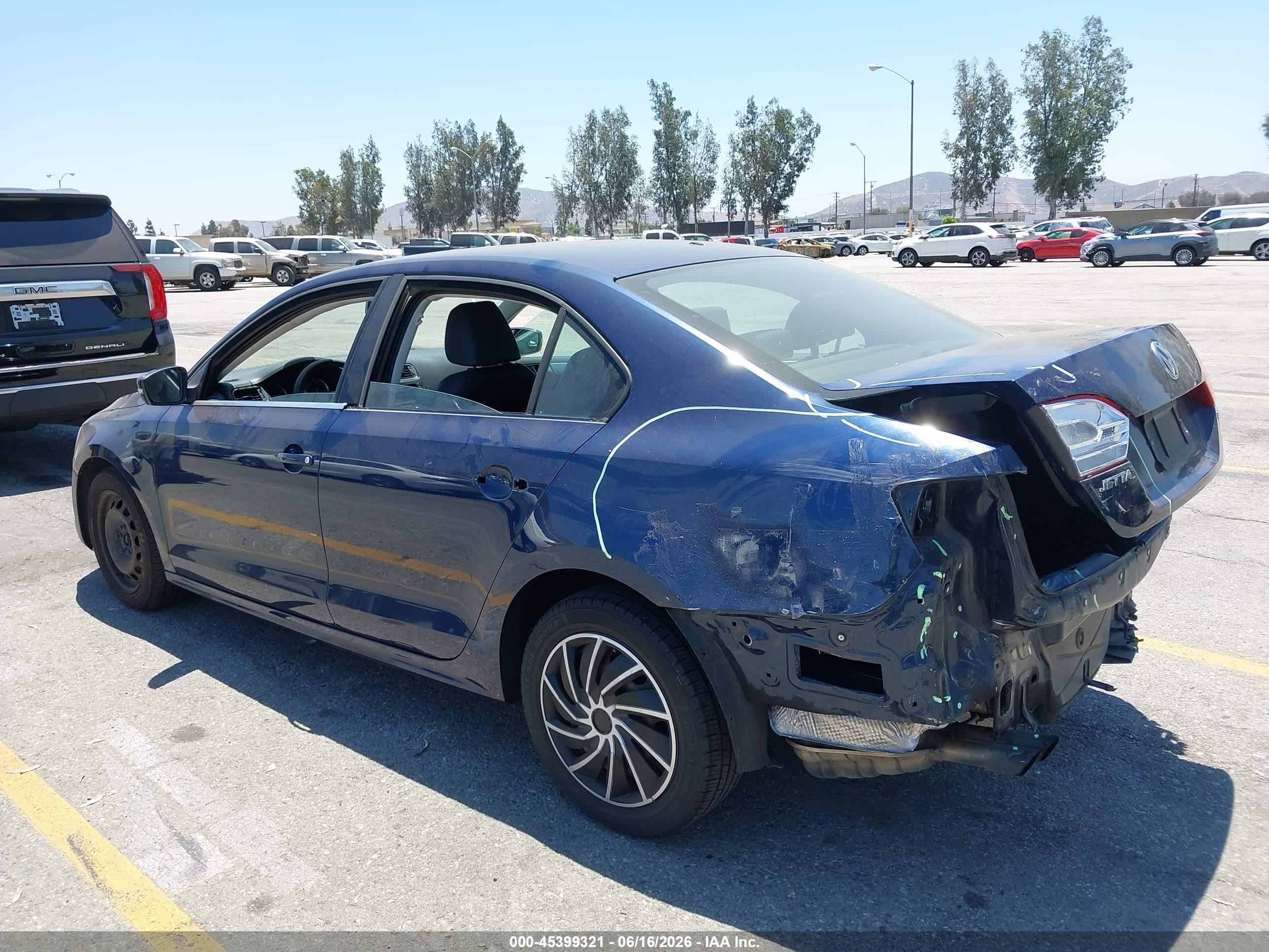2013 Volkswagen Jetta 2.5l Se Blue vin: 3VWDP7AJ9DM419655