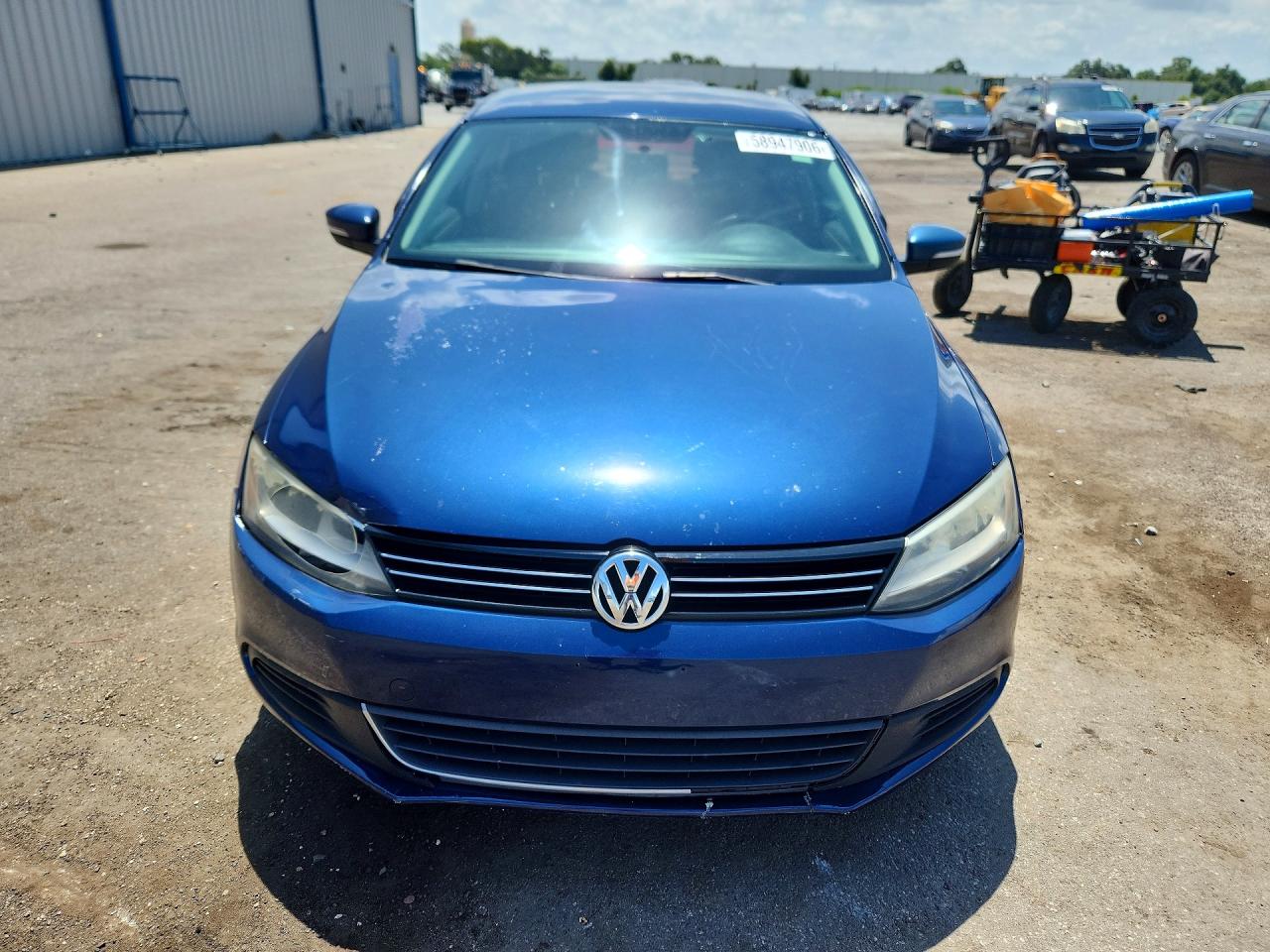 2013 Volkswagen Jetta Se Blue vin: 3VWDP7AJ9DM420417