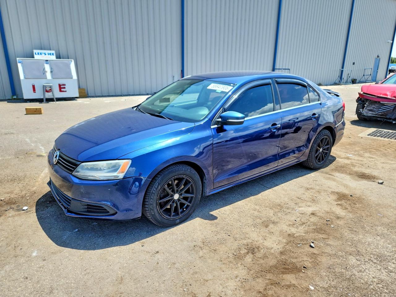 2013 Volkswagen Jetta Se Blue vin: 3VWDP7AJ9DM420417