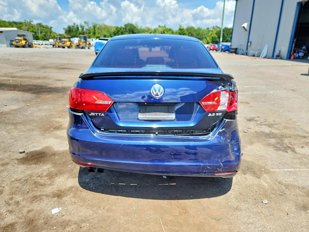 2013 Volkswagen Jetta Se Blue vin: 3VWDP7AJ9DM420417