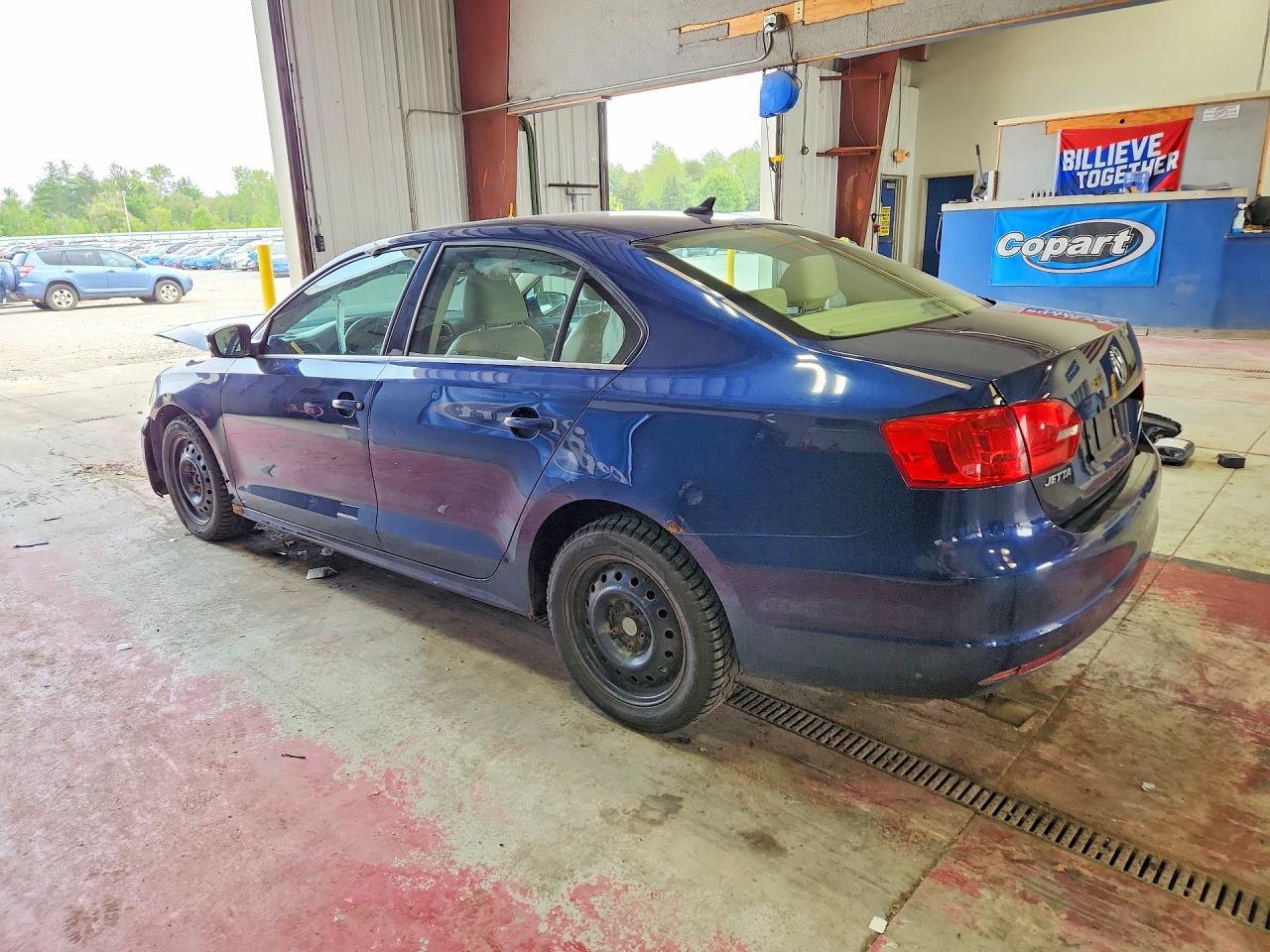 2013 Volkswagen Jetta Se Blue vin: 3VWDP7AJ9DM423110
