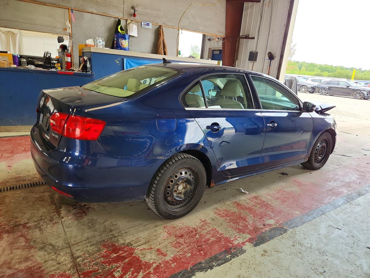 2013 Volkswagen Jetta Se Blue vin: 3VWDP7AJ9DM423110