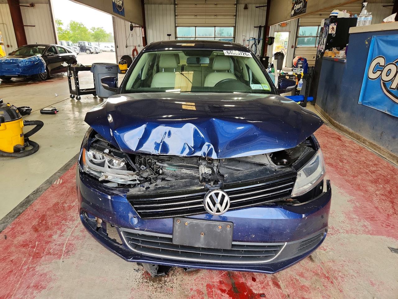 2013 Volkswagen Jetta Se Blue vin: 3VWDP7AJ9DM423110