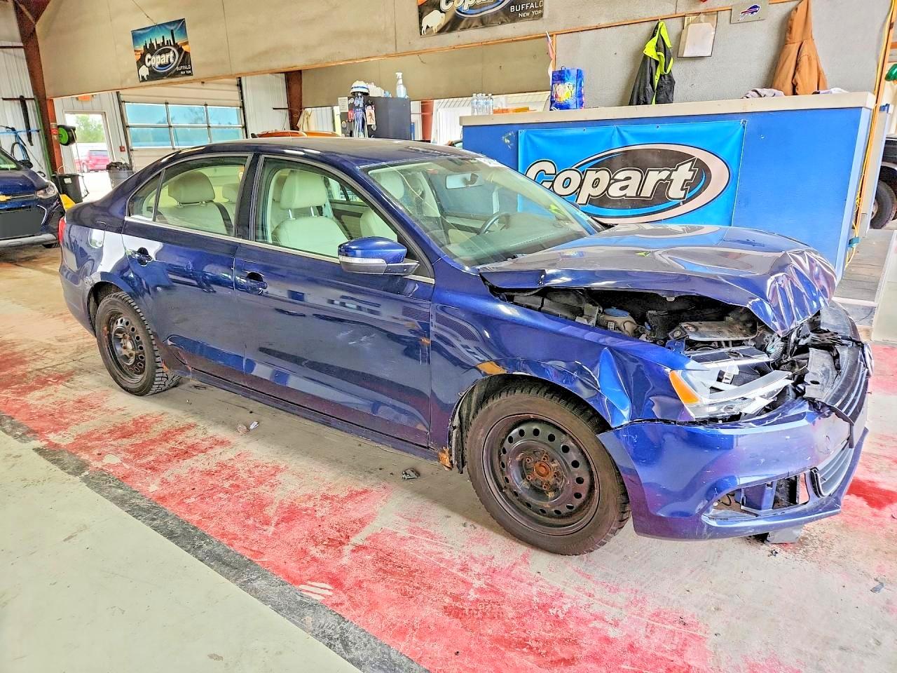 2013 Volkswagen Jetta Se Blue vin: 3VWDP7AJ9DM423110