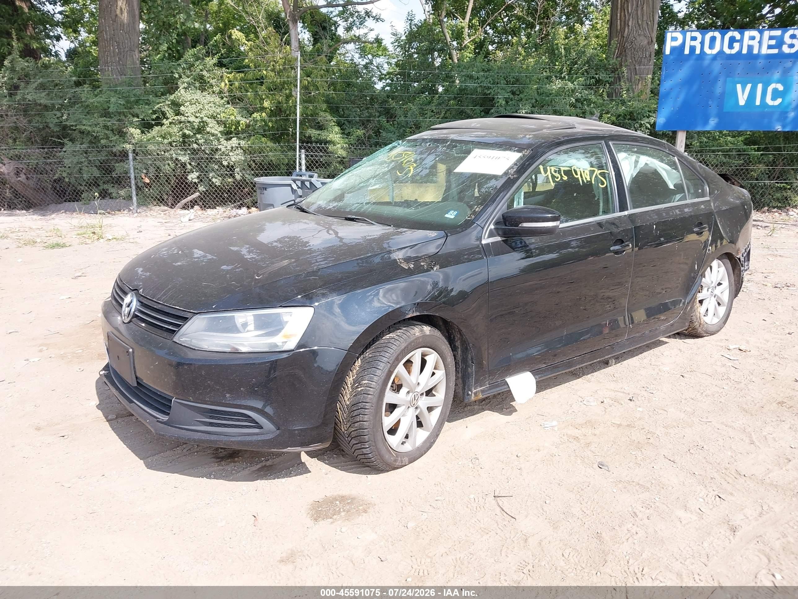 2013 Volkswagen Jetta 2.5l Se Black vin: 3VWDP7AJ9DM446080