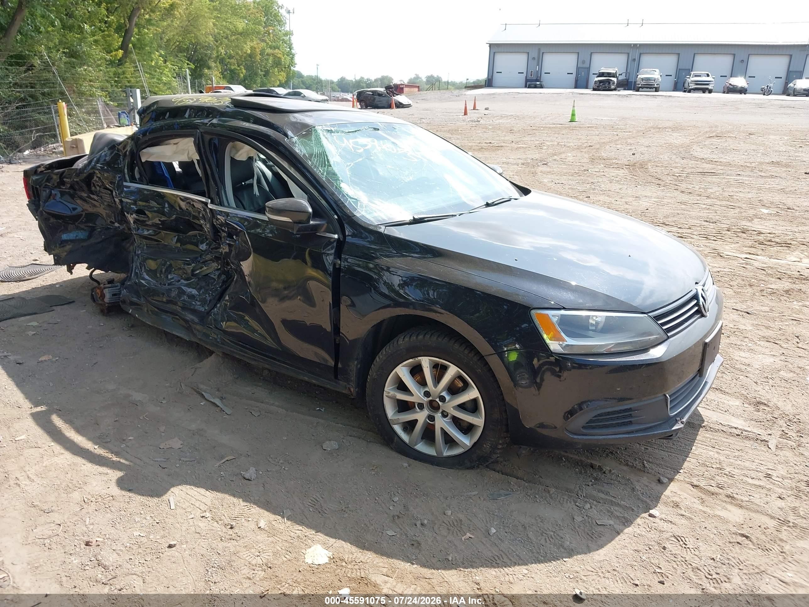 2013 Volkswagen Jetta 2.5l Se Black vin: 3VWDP7AJ9DM446080