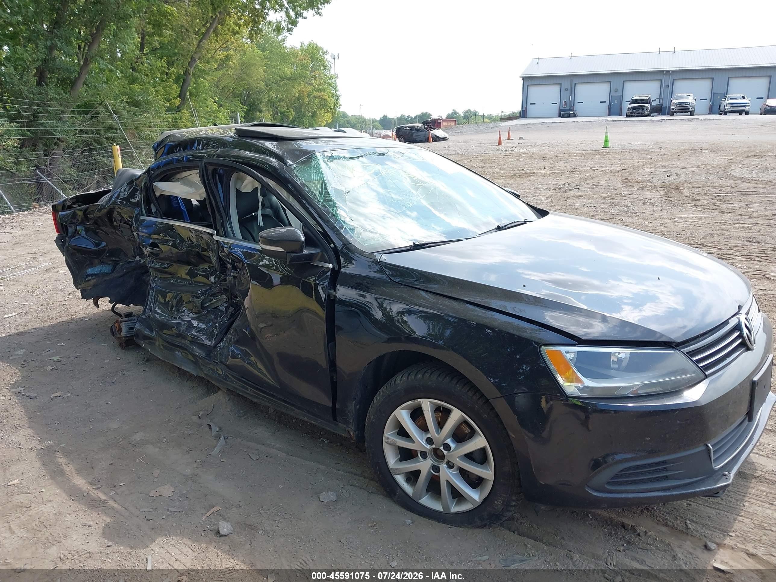 2013 Volkswagen Jetta 2.5l Se Black vin: 3VWDP7AJ9DM446080