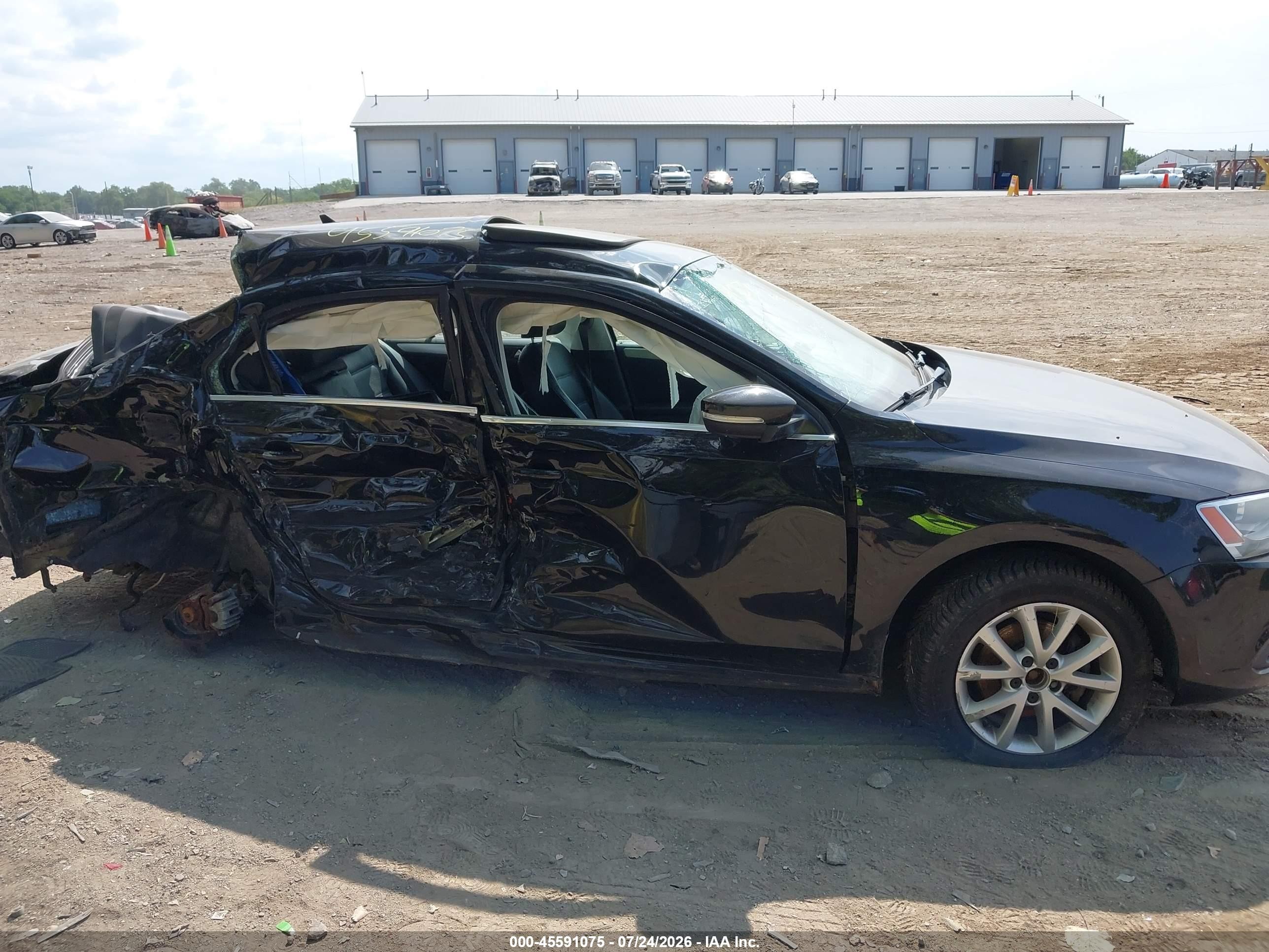 2013 Volkswagen Jetta 2.5l Se Black vin: 3VWDP7AJ9DM446080