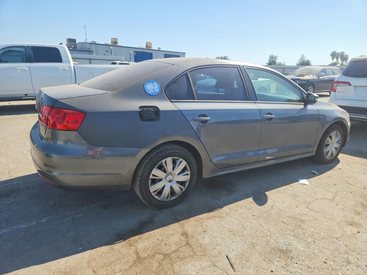 2012 Volkswagen Jetta Se Gray vin: 3VWDP7AJXCM130458