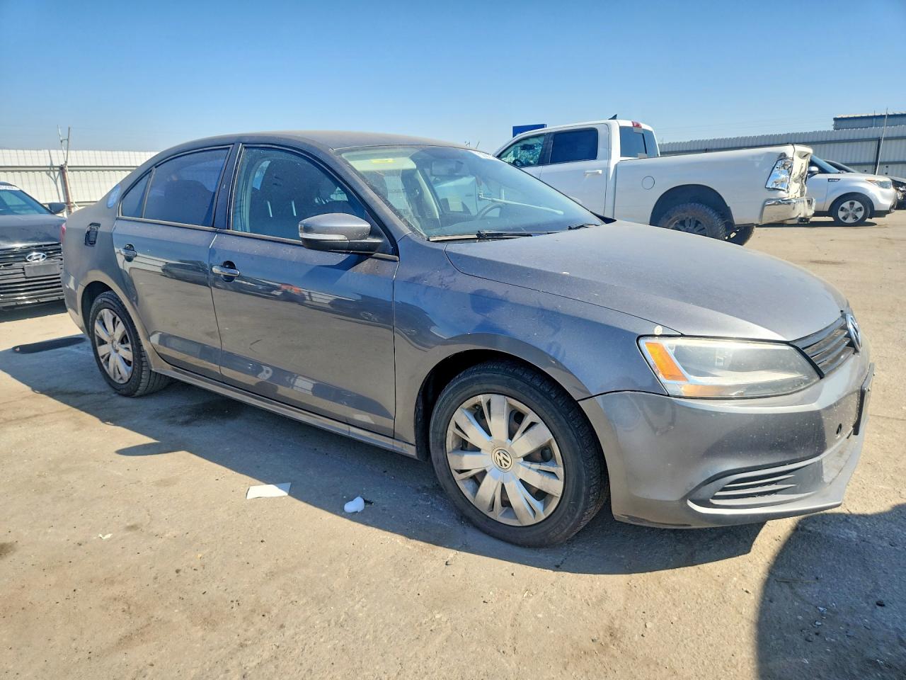 2012 Volkswagen Jetta Se Gray vin: 3VWDP7AJXCM130458