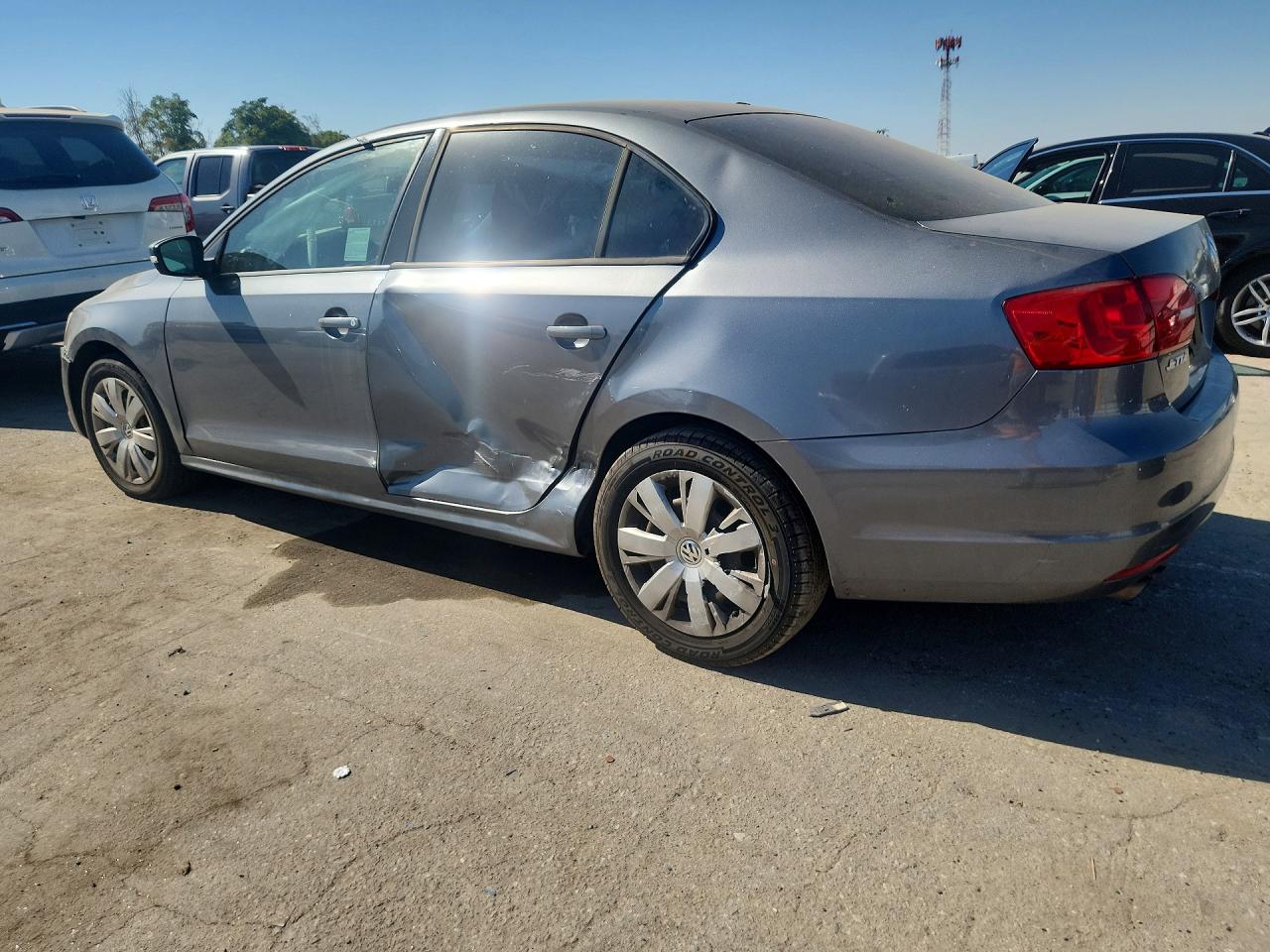 2012 Volkswagen Jetta Se Gray vin: 3VWDP7AJXCM130458