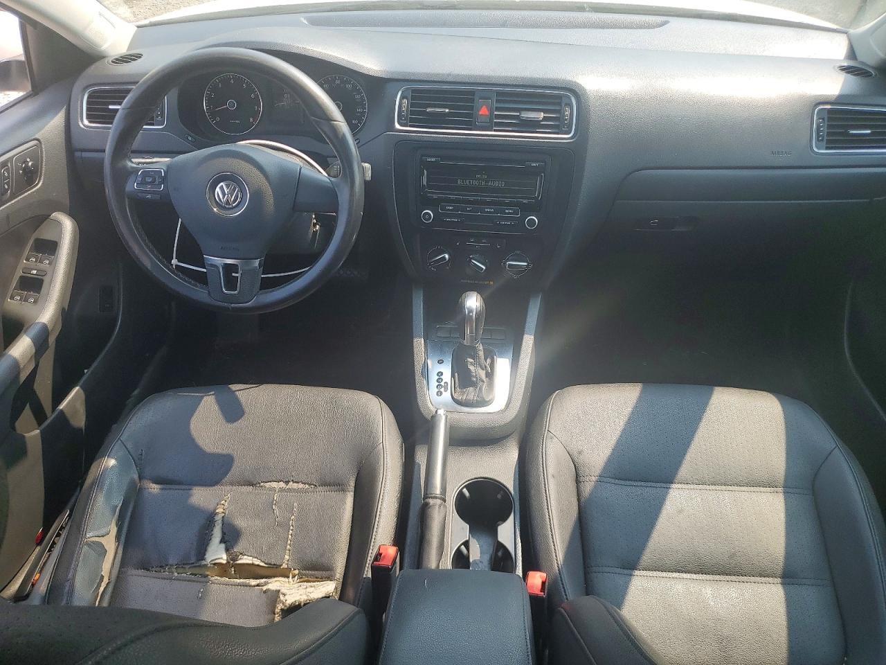 2012 Volkswagen Jetta Se White vin: 3VWDP7AJXCM302570
