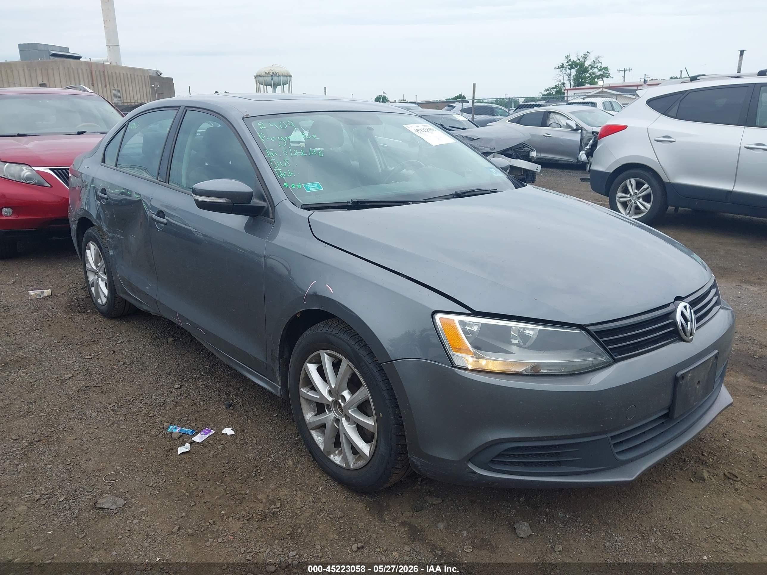 2012 Volkswagen Jetta 2.5l Se Gray vin: 3VWDP7AJXCM305095