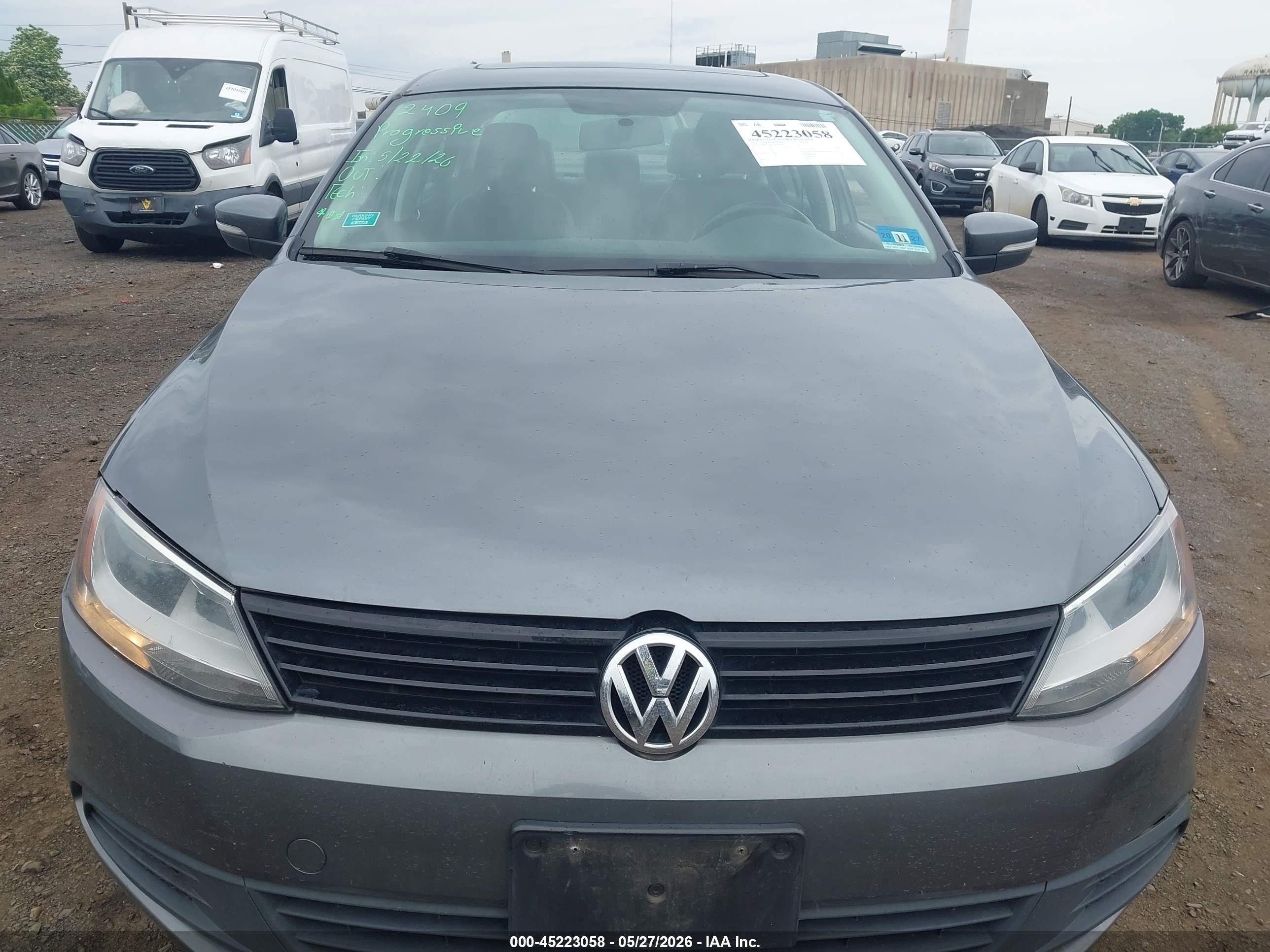 2012 Volkswagen Jetta 2.5l Se Gray vin: 3VWDP7AJXCM305095