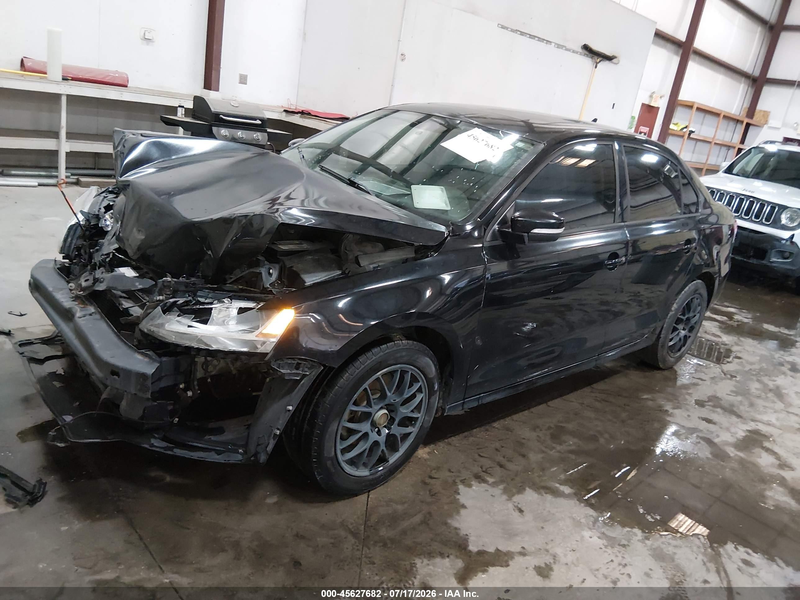 2012 Volkswagen Jetta 2.5l Se Black vin: 3VWDP7AJXCM321183
