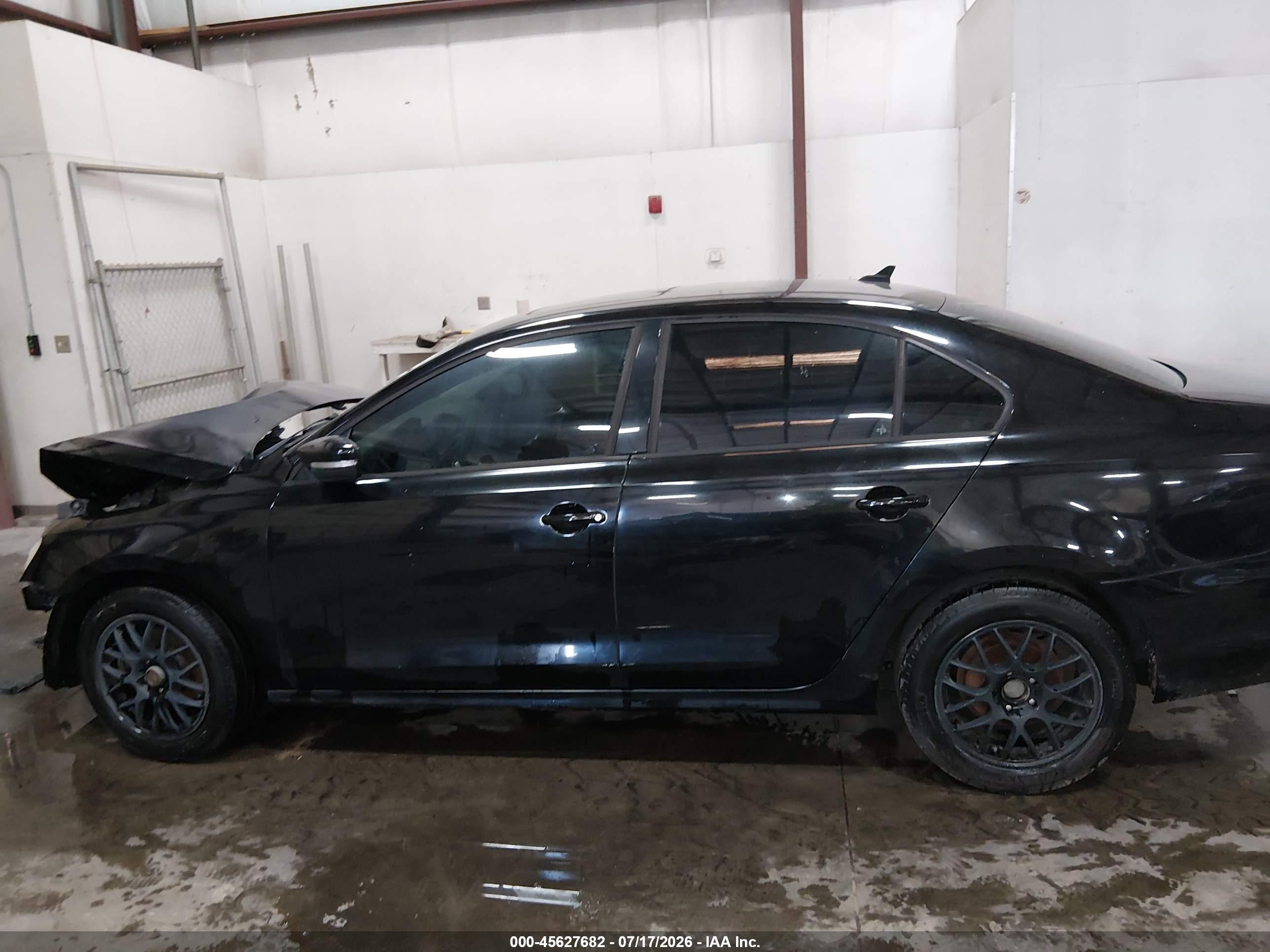 2012 Volkswagen Jetta 2.5l Se Black vin: 3VWDP7AJXCM321183