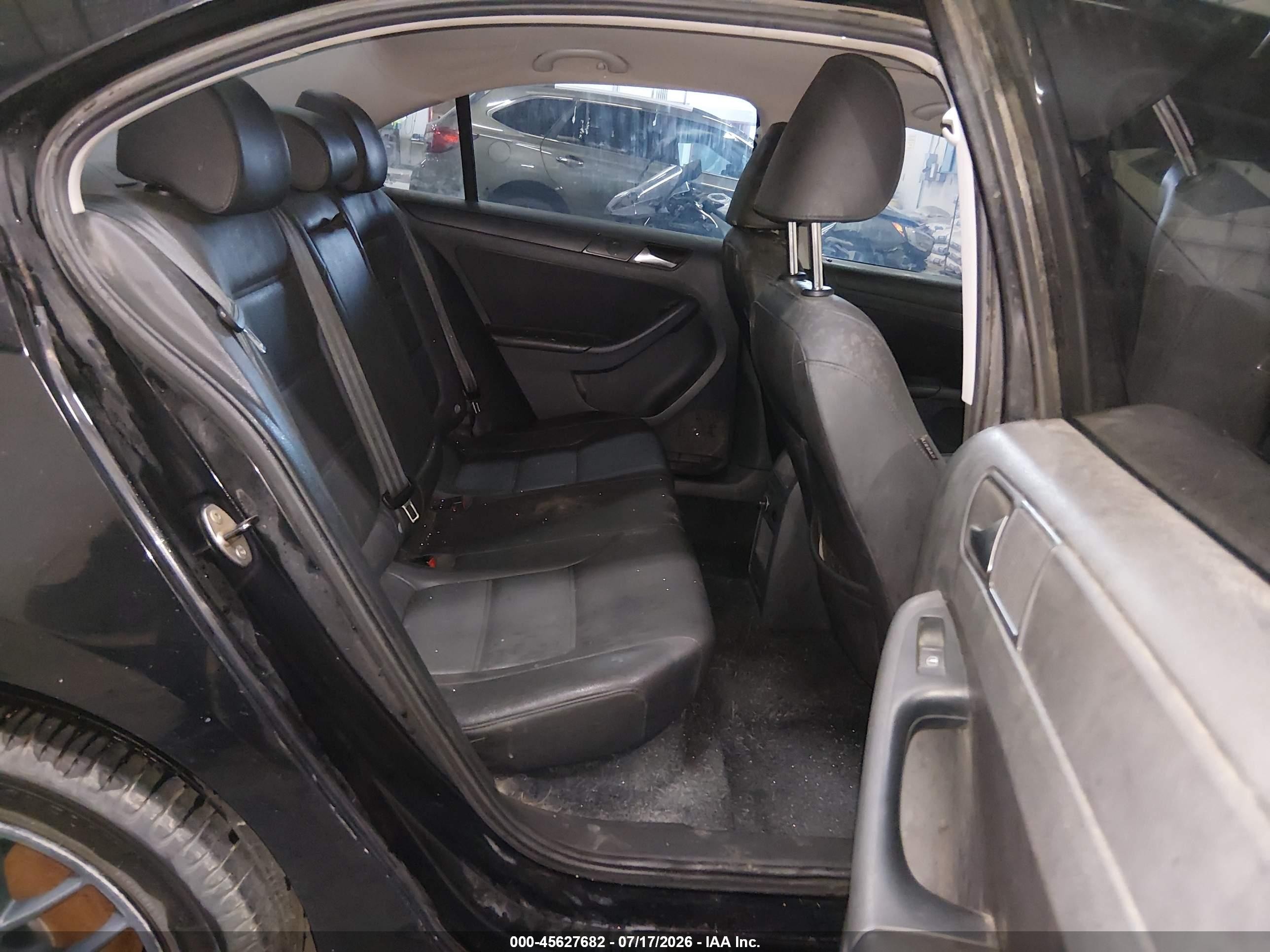 2012 Volkswagen Jetta 2.5l Se Black vin: 3VWDP7AJXCM321183