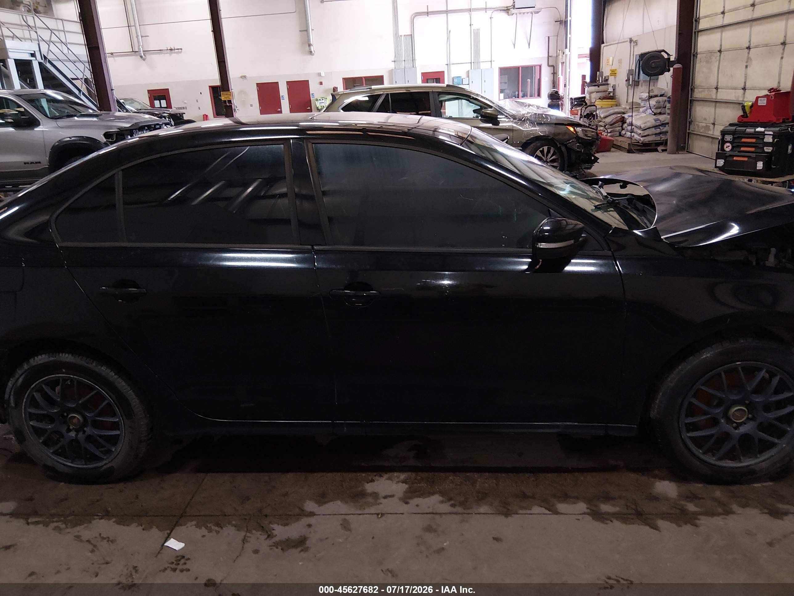 2012 Volkswagen Jetta 2.5l Se Black vin: 3VWDP7AJXCM321183