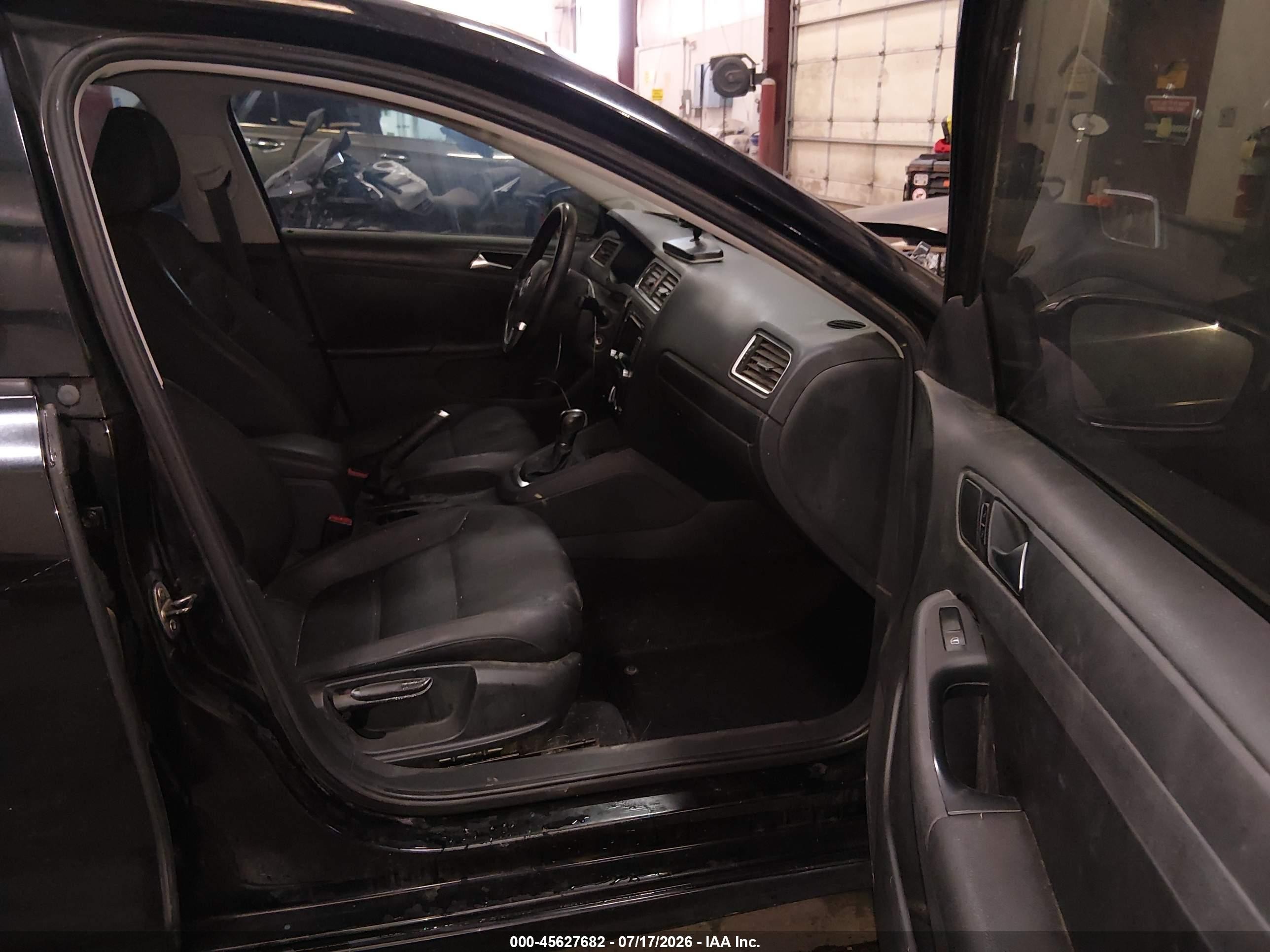 2012 Volkswagen Jetta 2.5l Se Black vin: 3VWDP7AJXCM321183