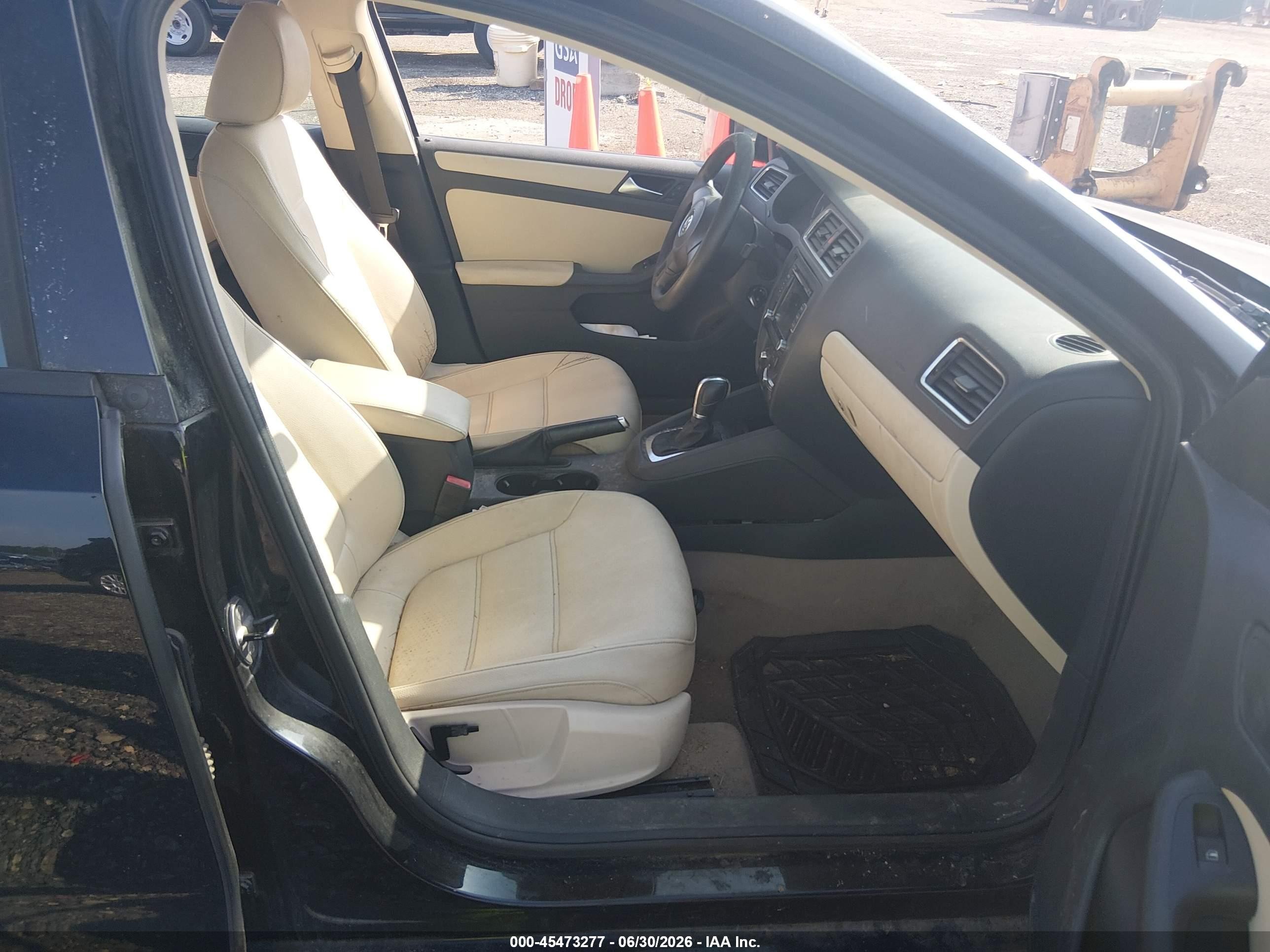 2012 Volkswagen Jetta 2.5l Se Black vin: 3VWDP7AJXCM334306