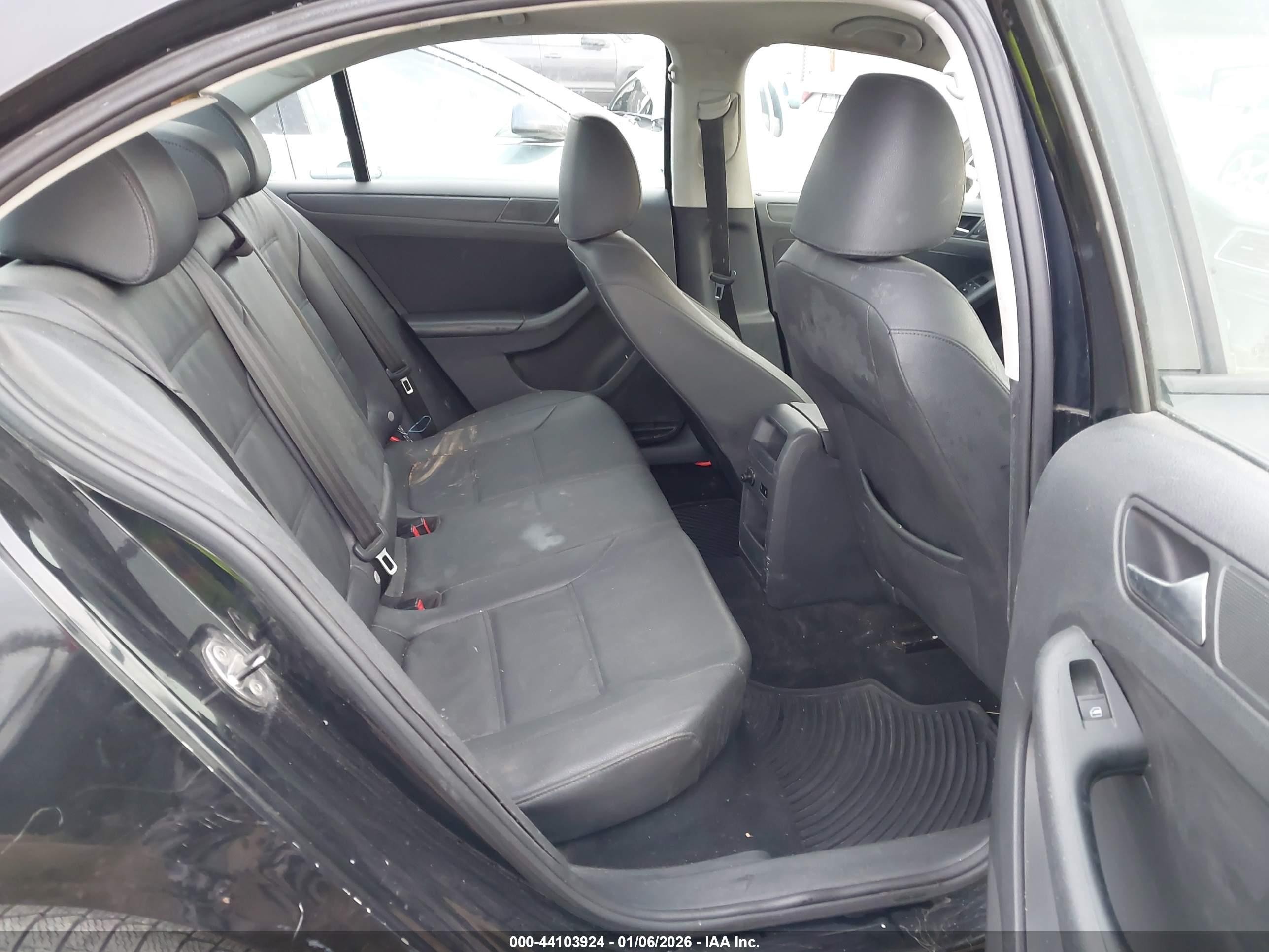 2012 Volkswagen Jetta 2.5l Se Black vin: 3VWDP7AJXCM337934