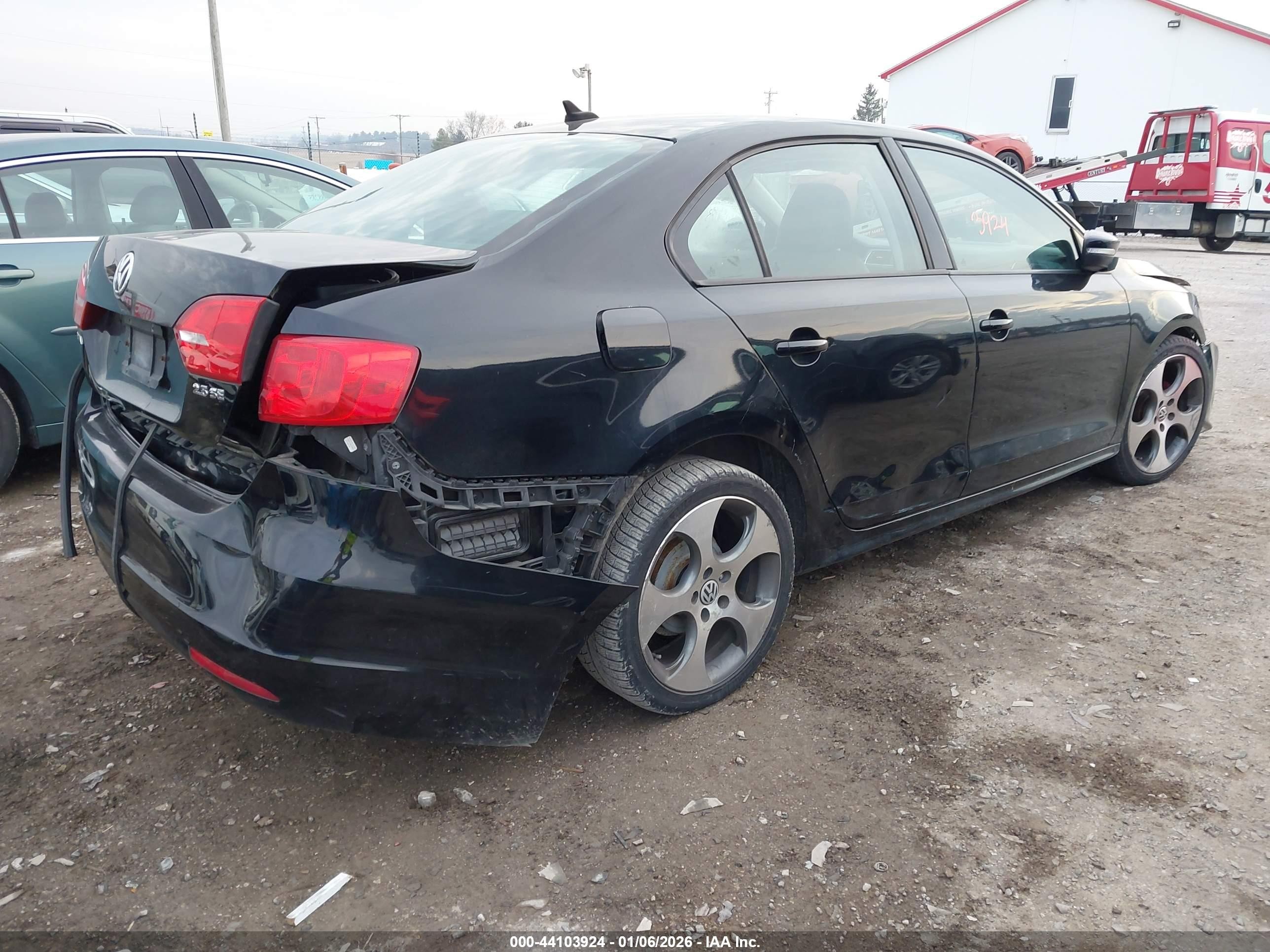 2012 Volkswagen Jetta 2.5l Se Black vin: 3VWDP7AJXCM337934