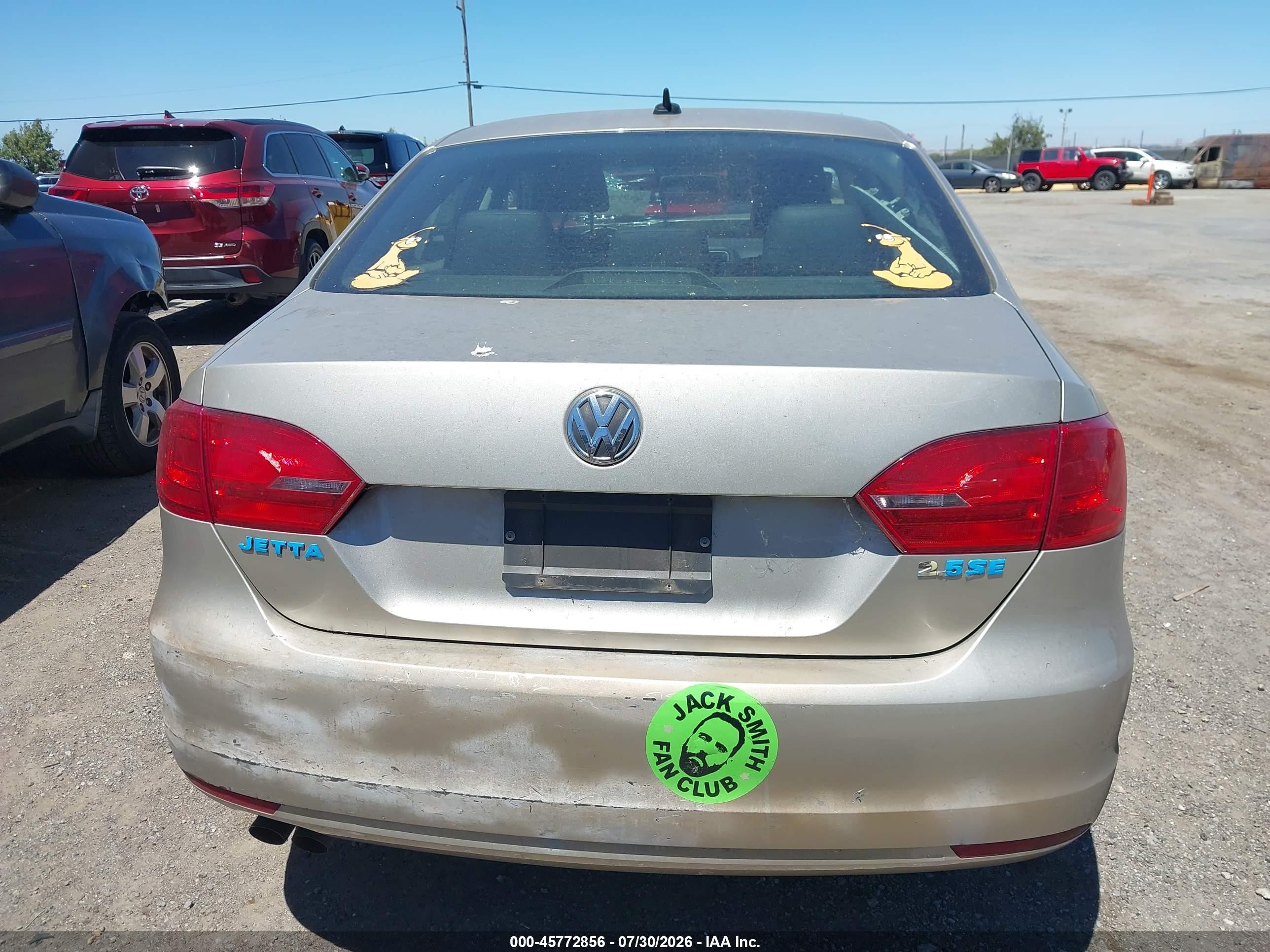 2013 Volkswagen Jetta 2.5l Se Gold vin: 3VWDP7AJXDM220839