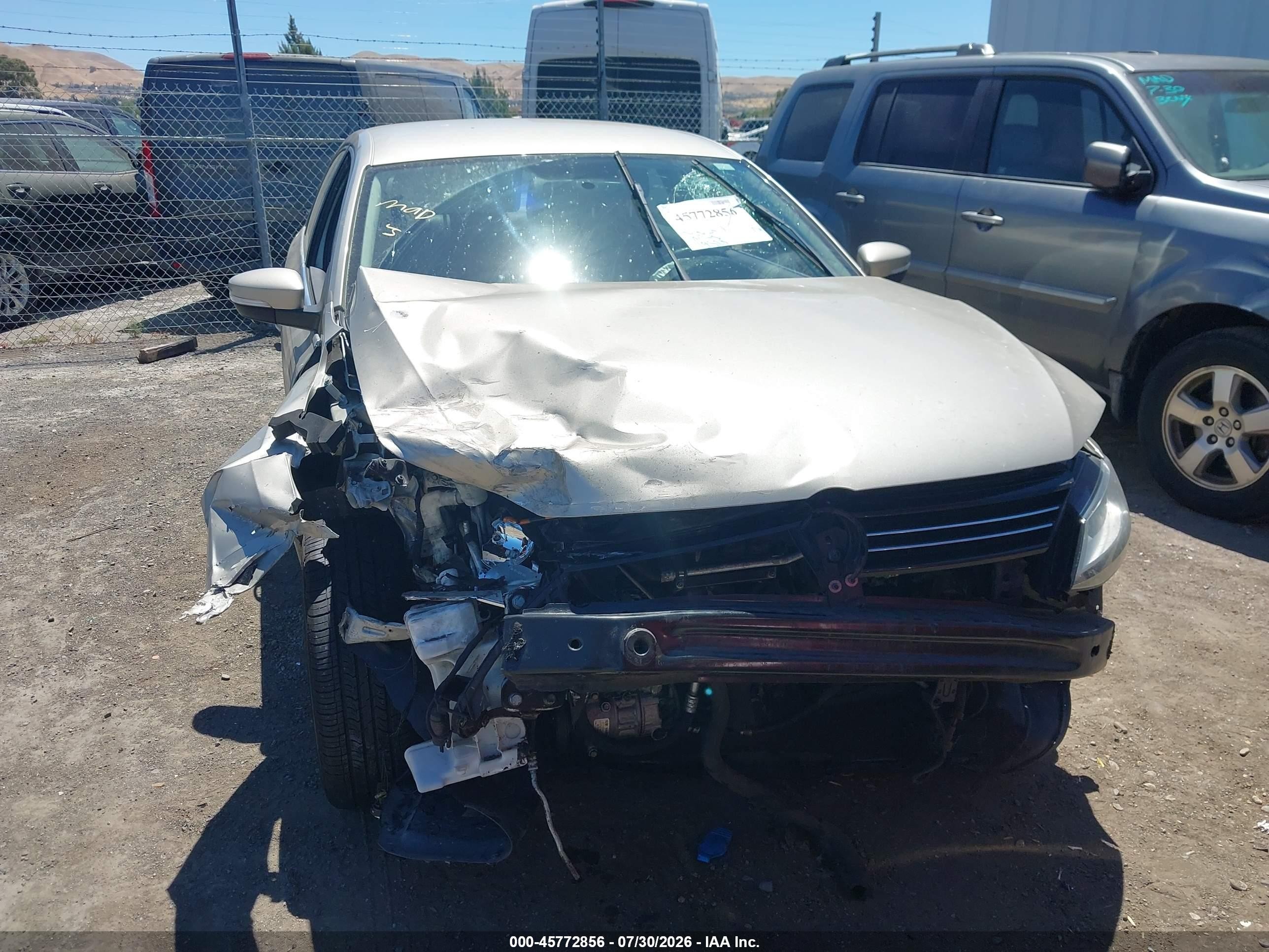 2013 Volkswagen Jetta 2.5l Se Gold vin: 3VWDP7AJXDM220839