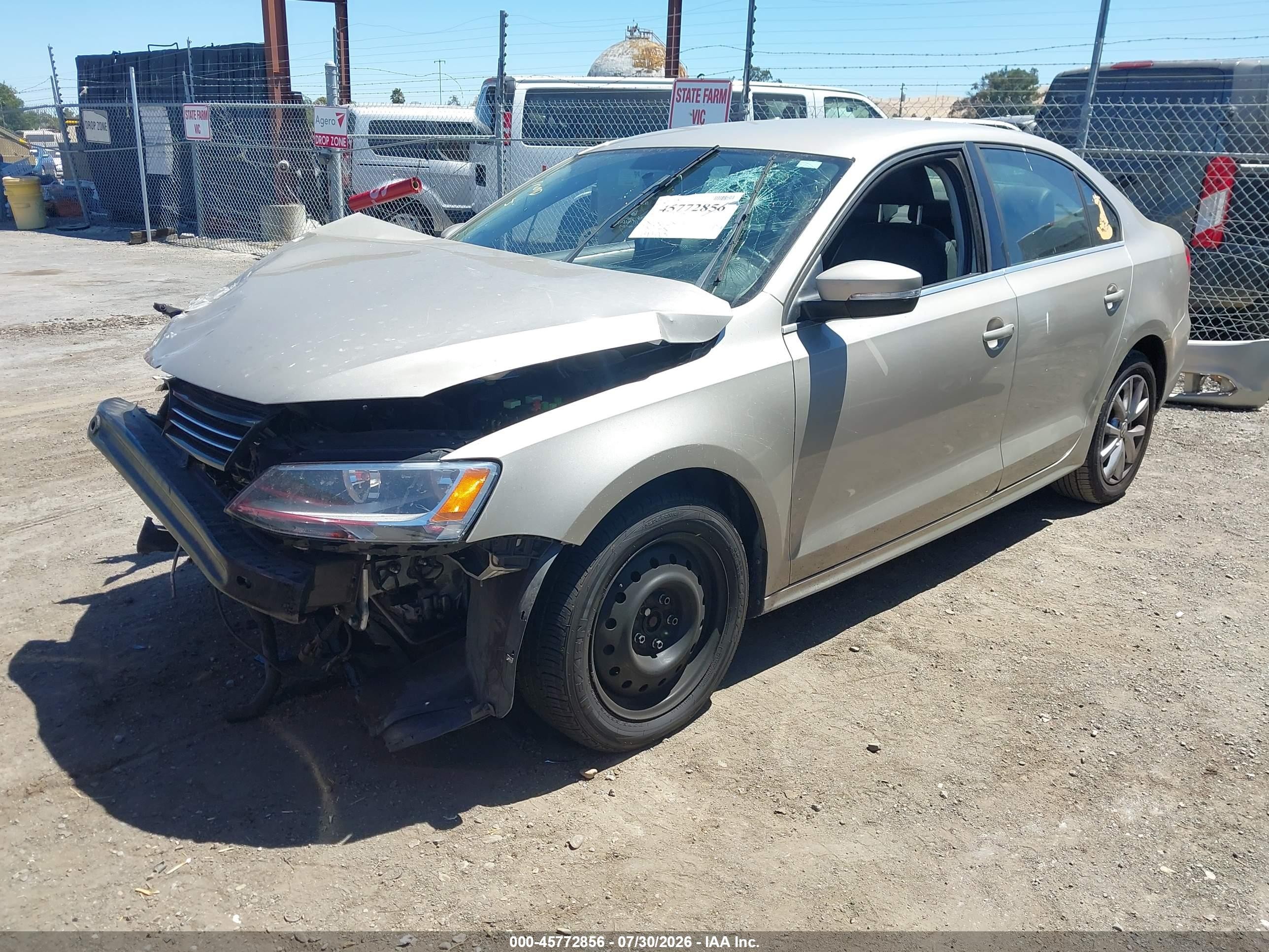 2013 Volkswagen Jetta 2.5l Se Gold vin: 3VWDP7AJXDM220839