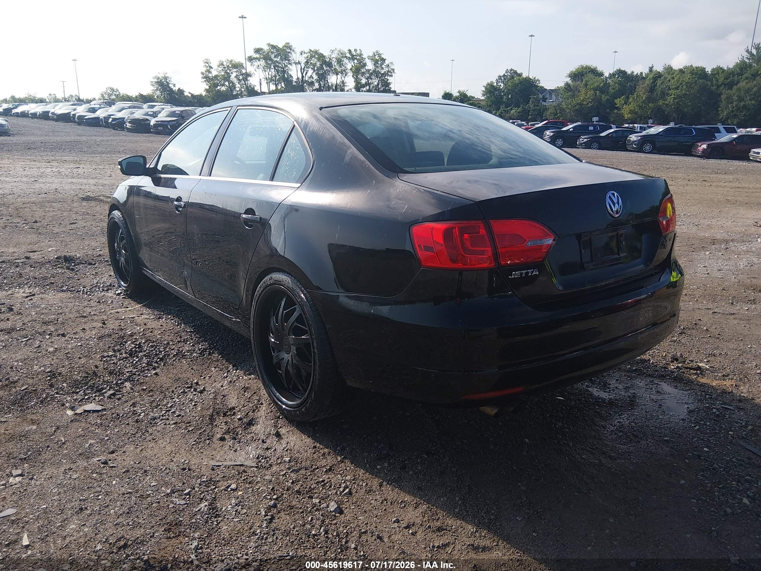 2013 Volkswagen Jetta 2.5l Se Black vin: 3VWDP7AJXDM245109
