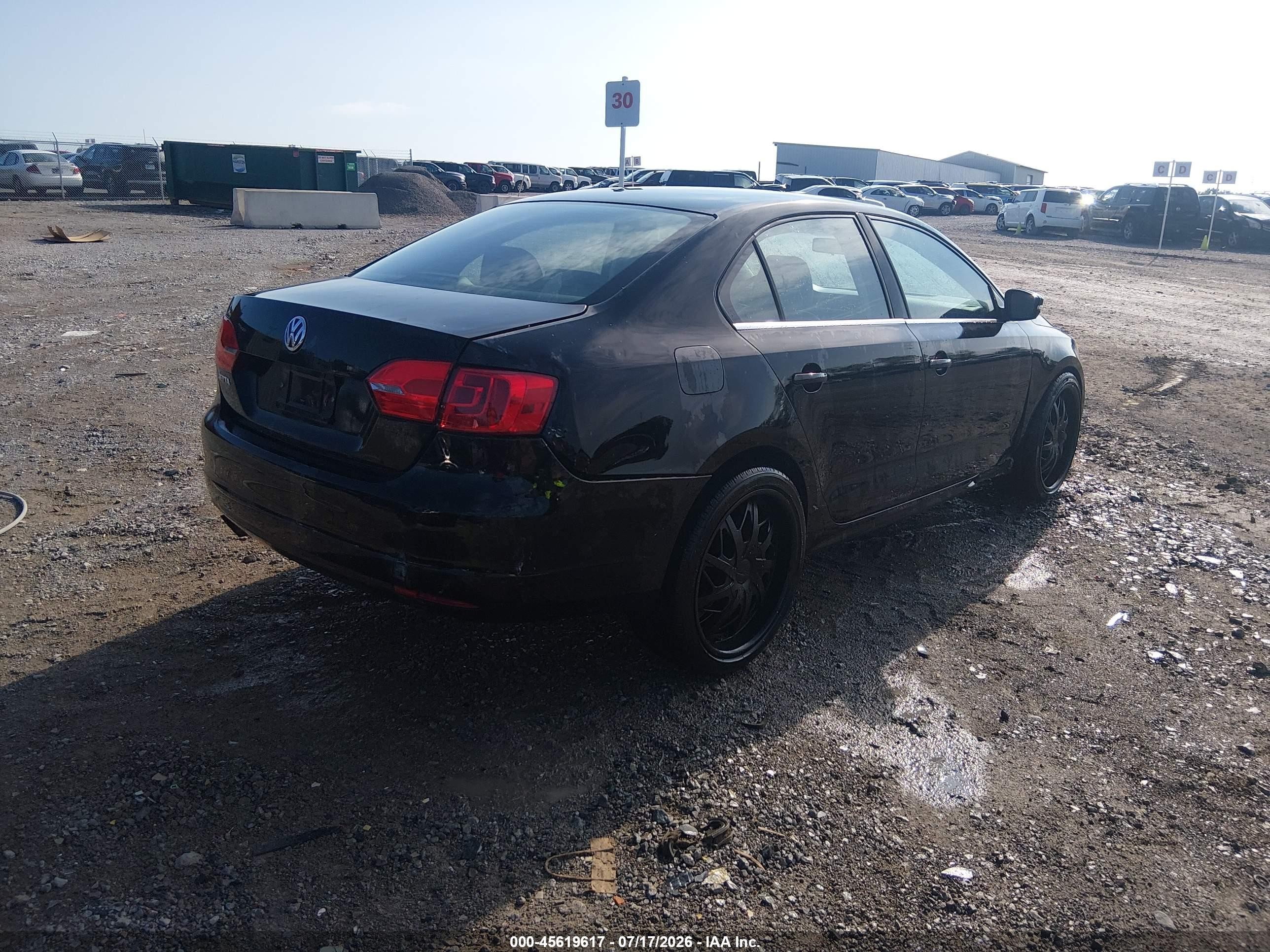 2013 Volkswagen Jetta 2.5l Se Black vin: 3VWDP7AJXDM245109