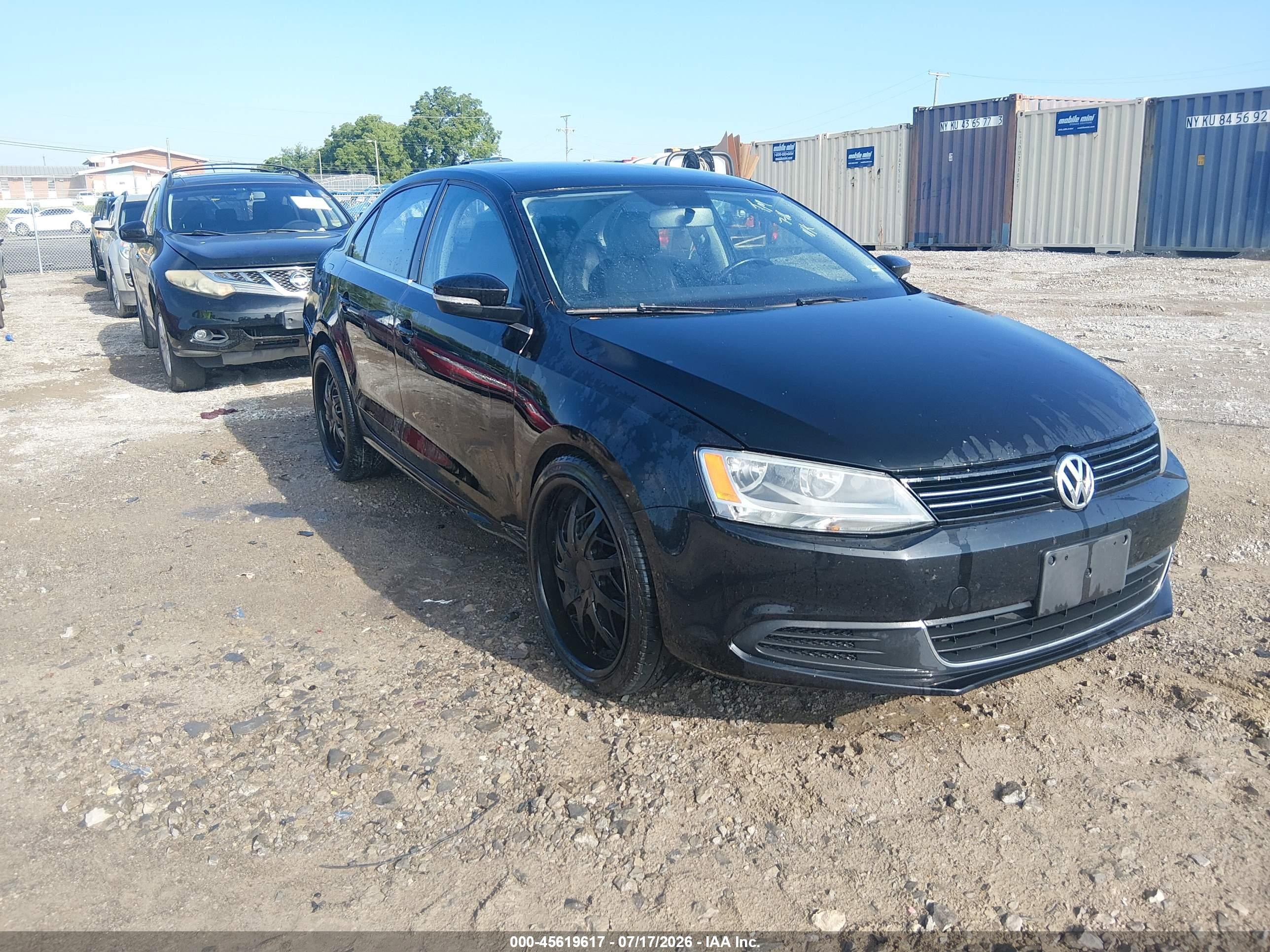 2013 Volkswagen Jetta 2.5l Se Black vin: 3VWDP7AJXDM245109