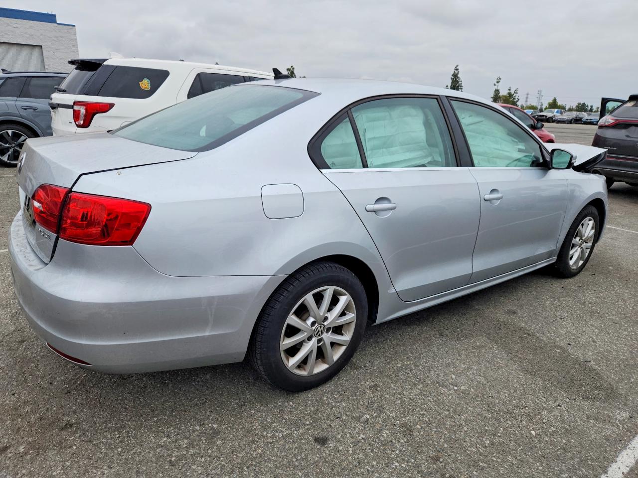 2013 Volkswagen Jetta Se White vin: 3VWDP7AJXDM298649
